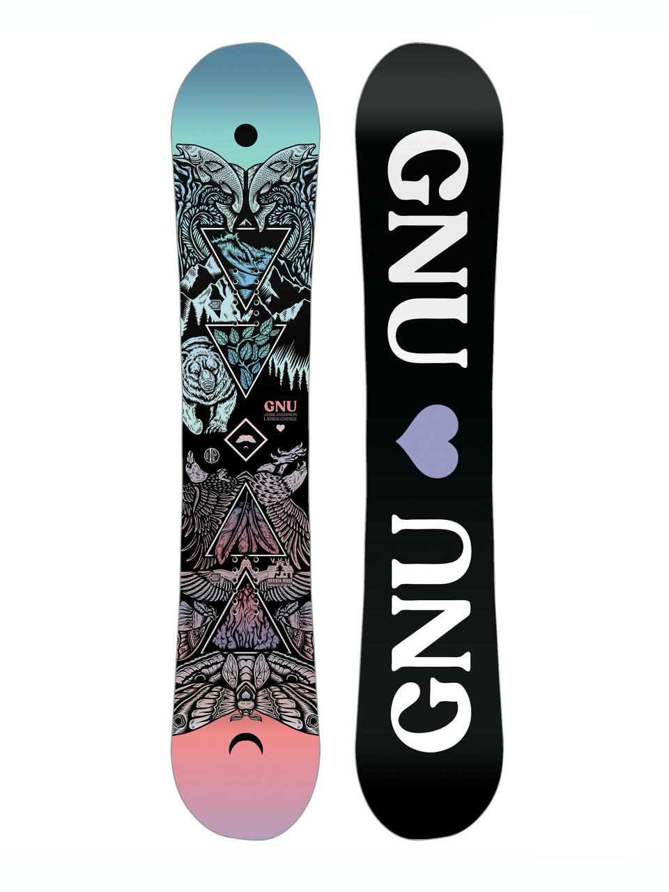 Snowboard Gnu Ladies Choice Wmn (black/white)