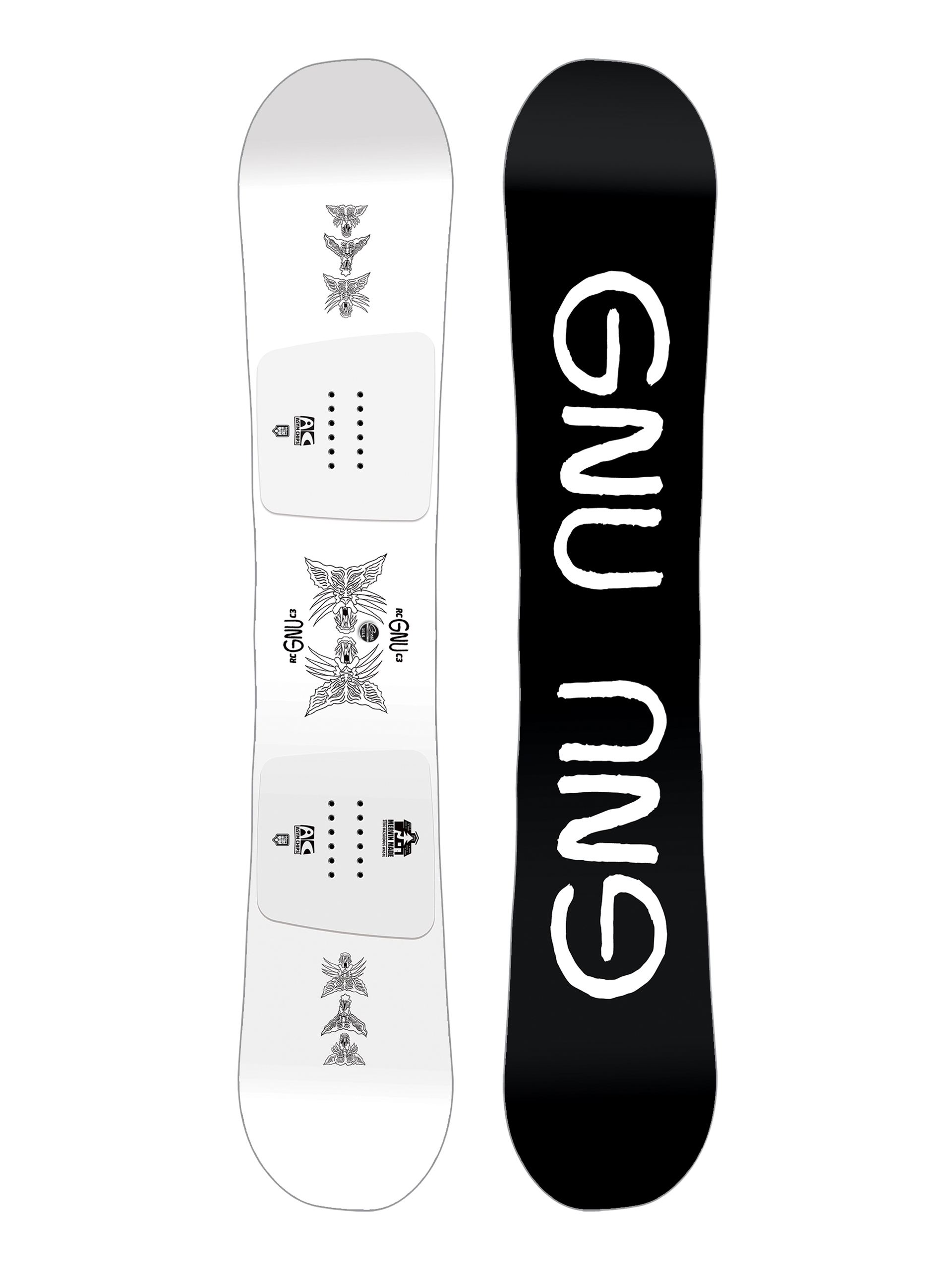 Pentru bărbați Snowboard Gnu Rcc3 (black/white)