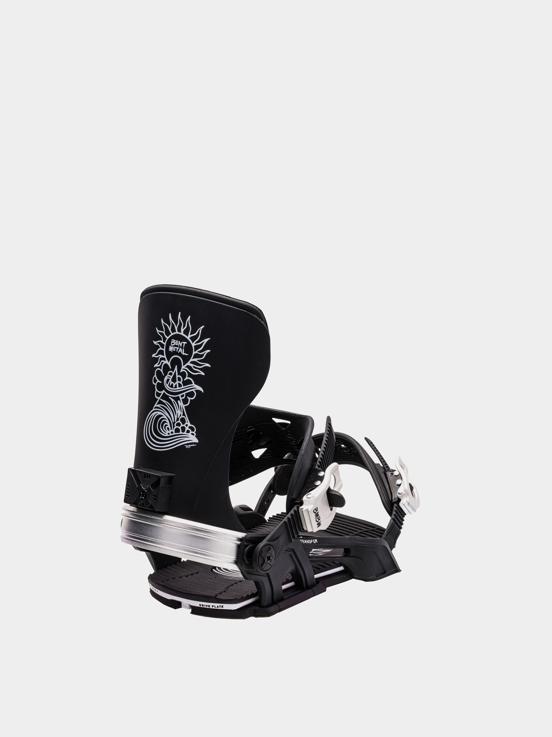 Legături pentru snowboard Bent Metal Transfer (black/silver)