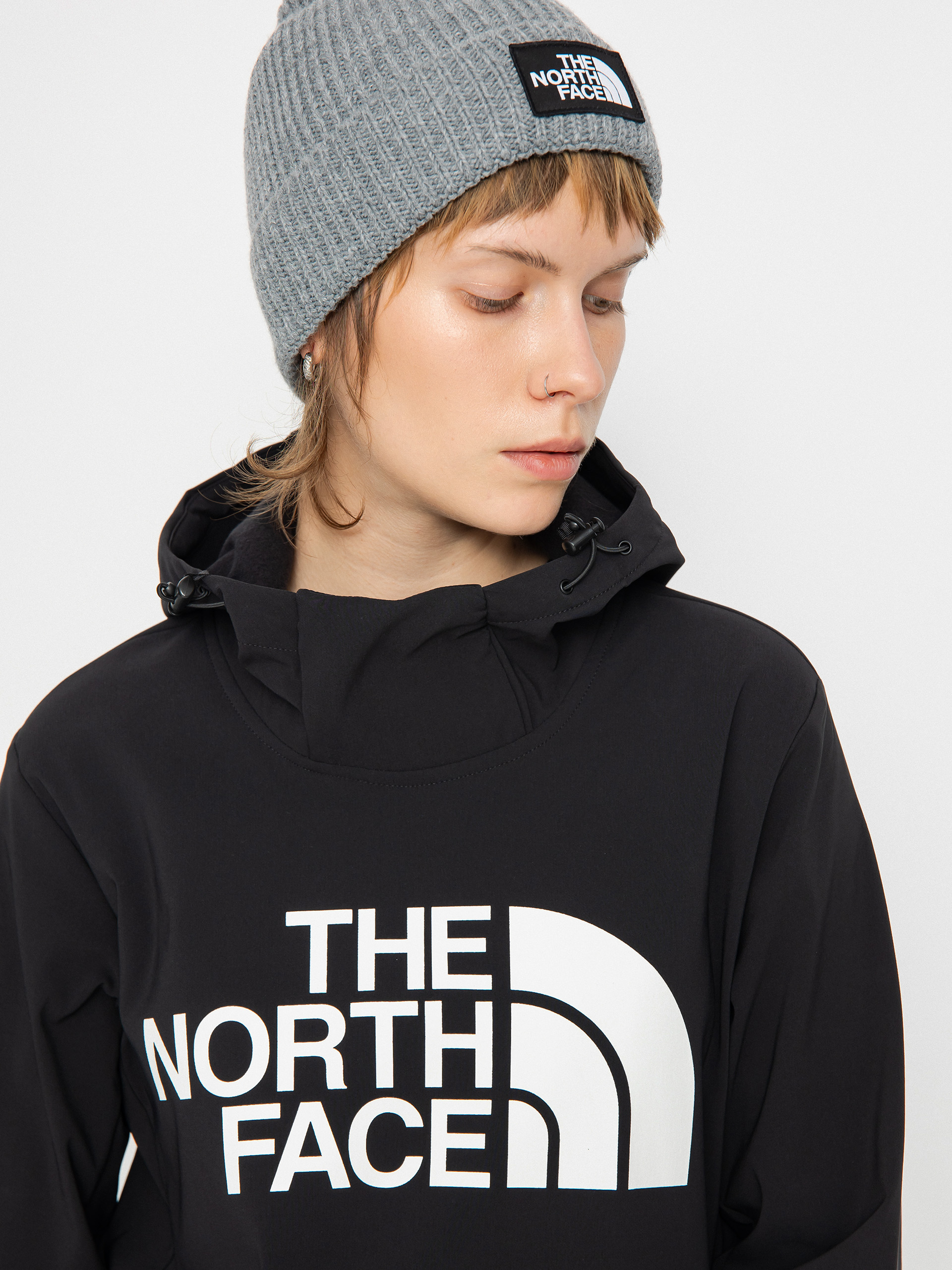 Hanorac cu glugă The North Face aktywna Tekno HD Wmn - negru