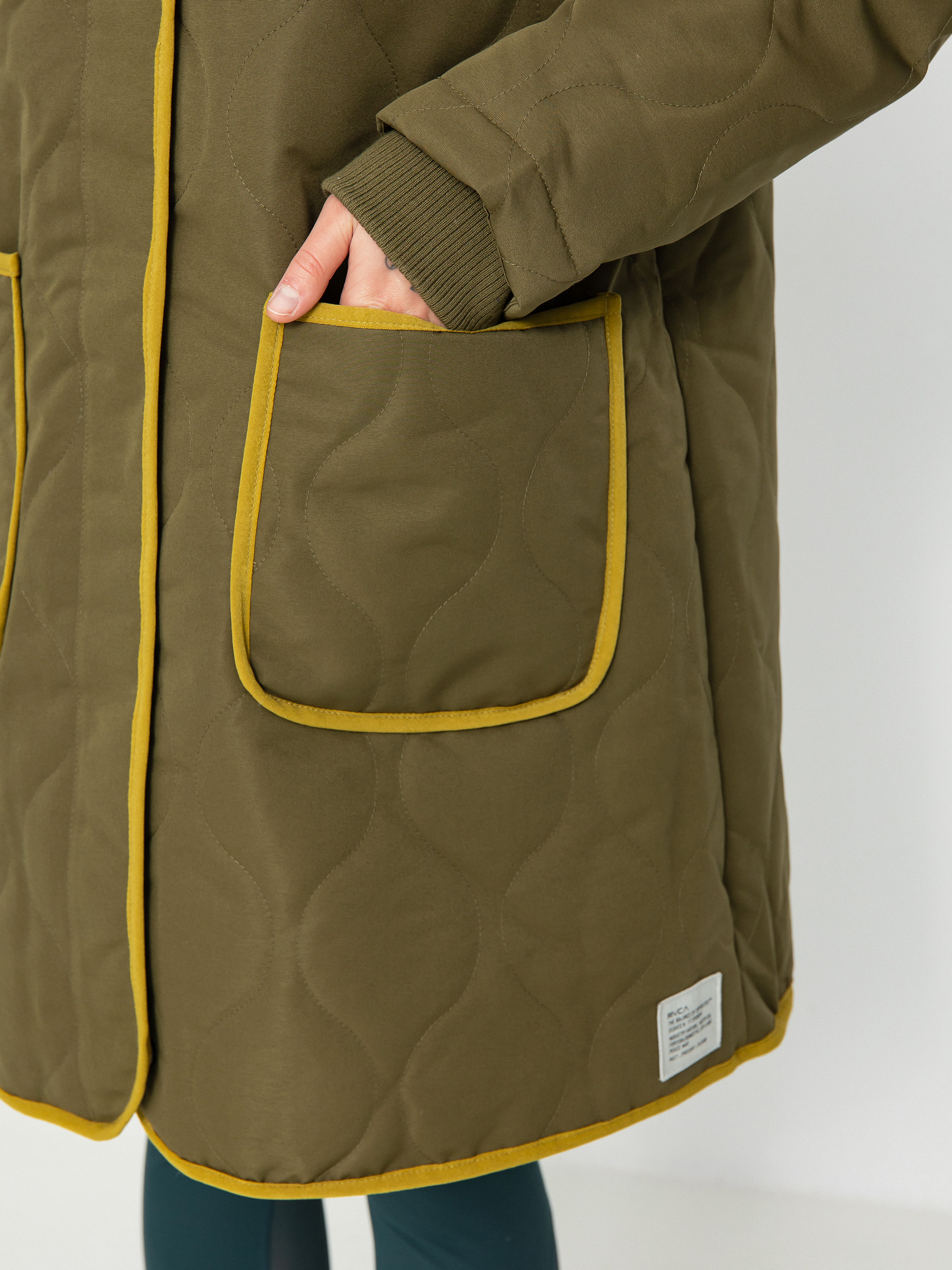 Geacă RVCA Jean Parka Wmn (dark chocolate/dark orange)