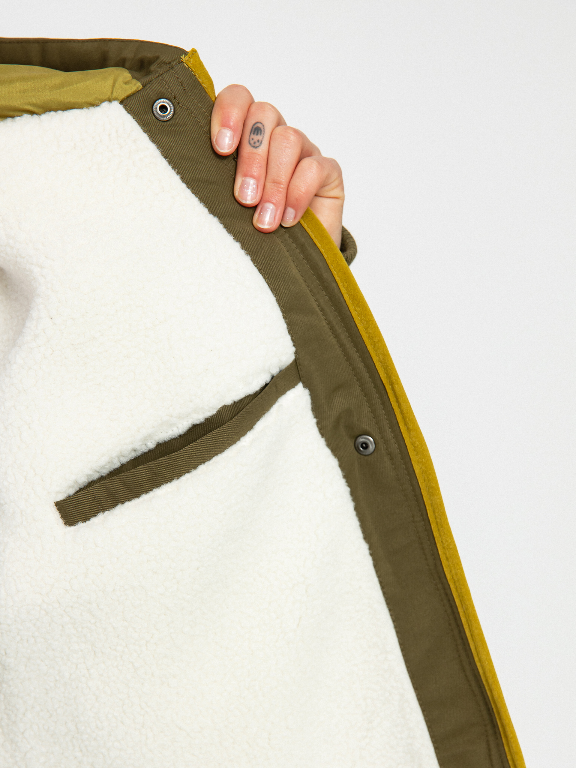 Geacă RVCA Jean Parka Wmn (dark chocolate/dark orange)