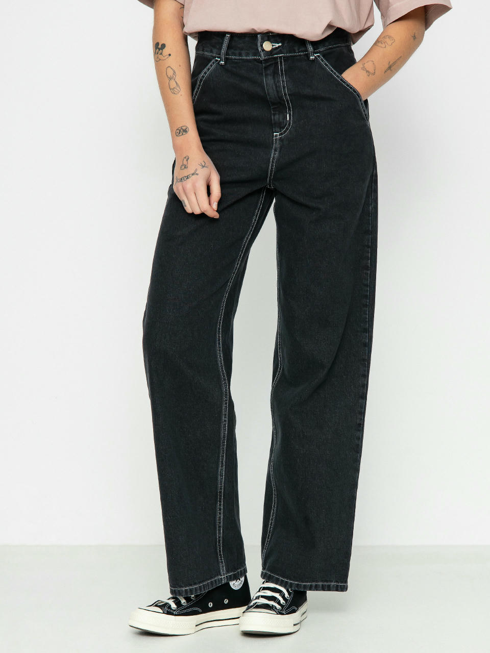 Pantaloni Carhartt WIP Simple Wmn (black)