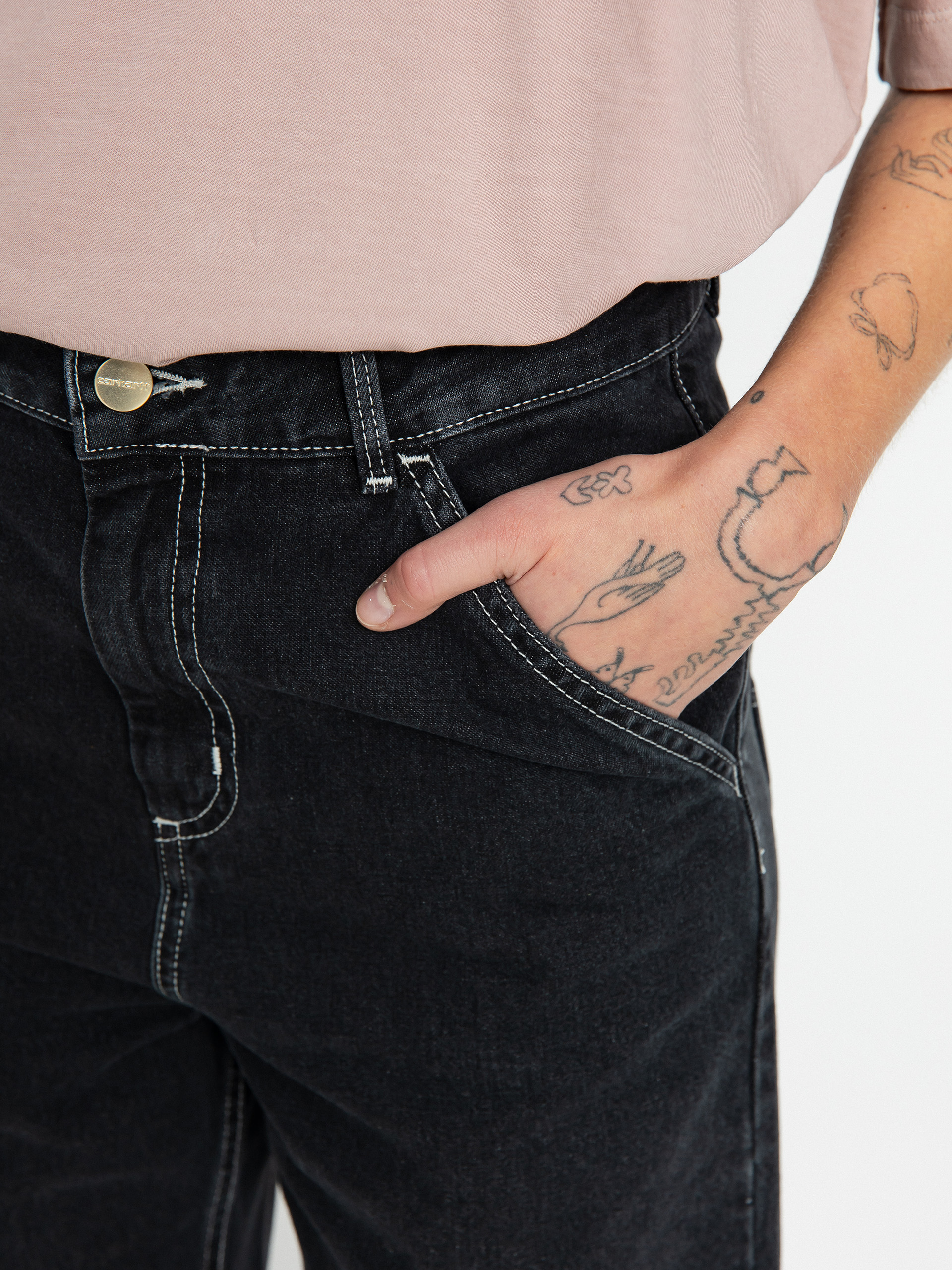 Pantaloni Carhartt WIP Simple Wmn (black)