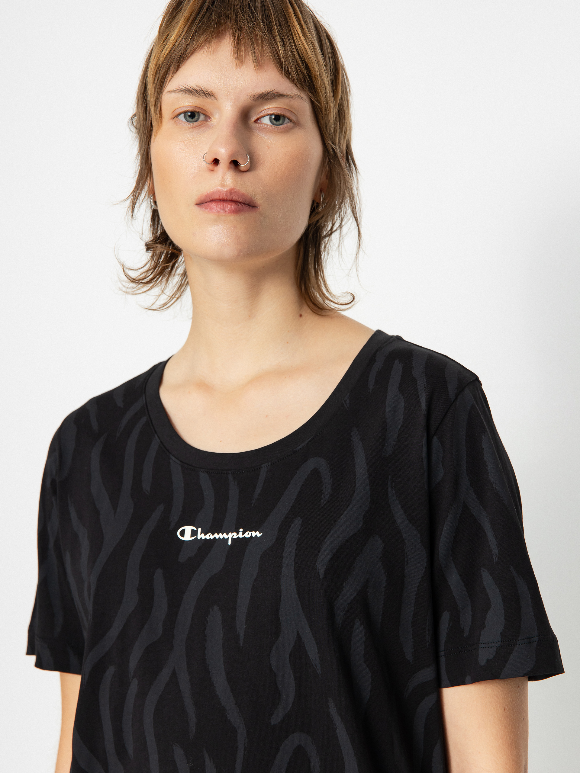 Tricou Champion Legacy Crewneck T-Shirt 116915 Wmn (nbk/allover)