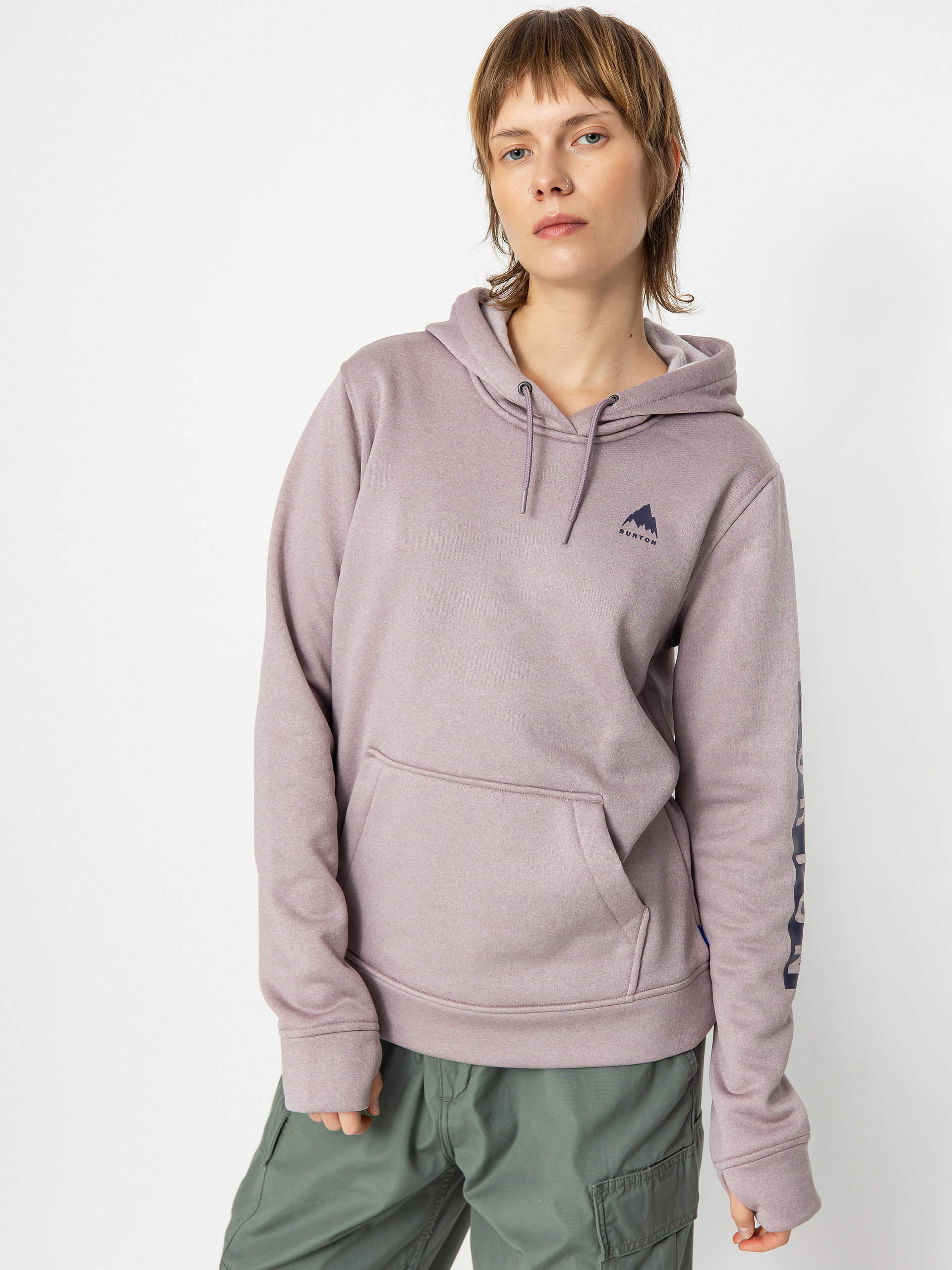 Hanorac cu glugă Burton Oak HD Wmn (elderberry heather)