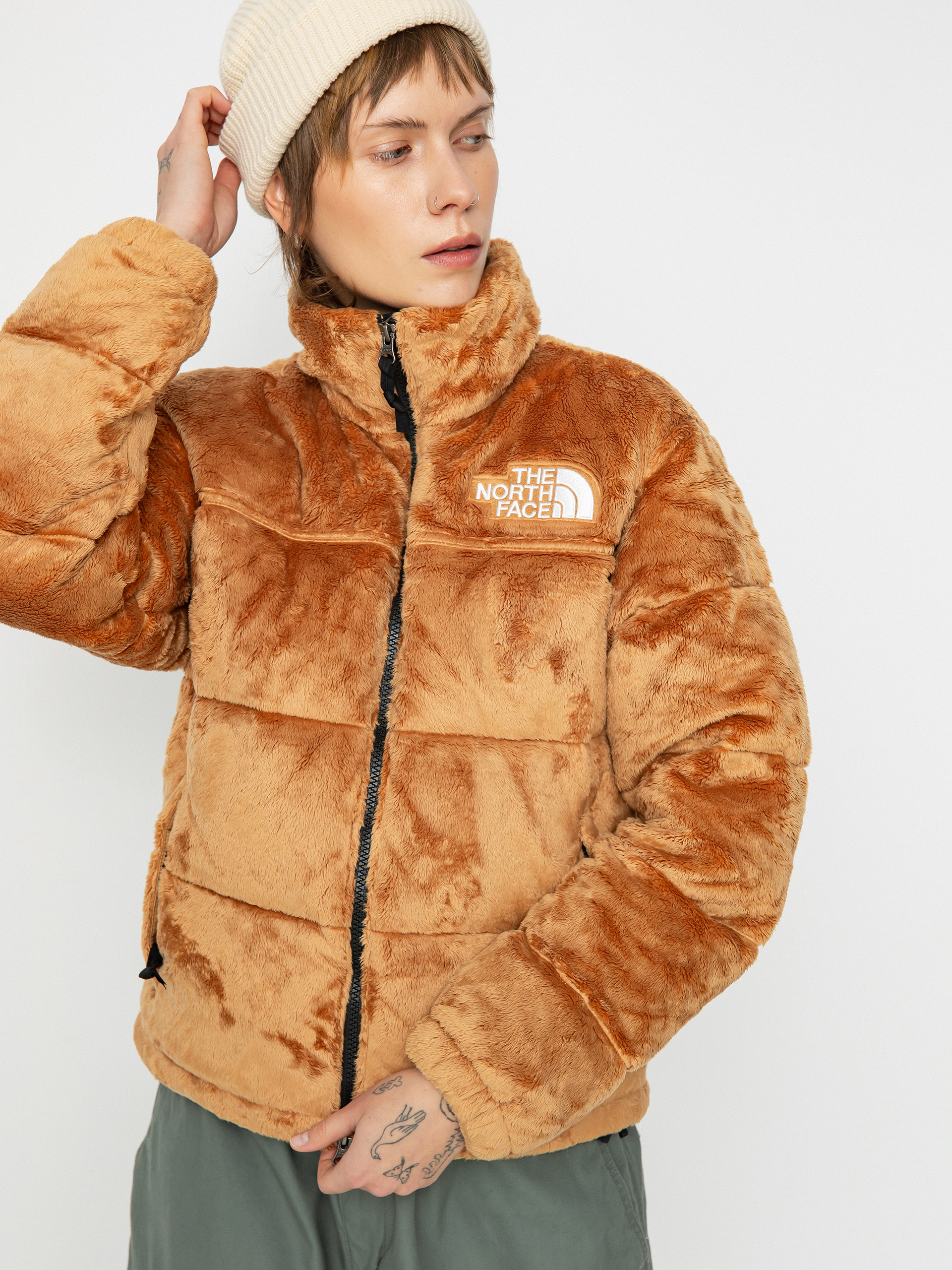 Geacă The North Face Versa Velour Nuptse Wmn (almond butter)