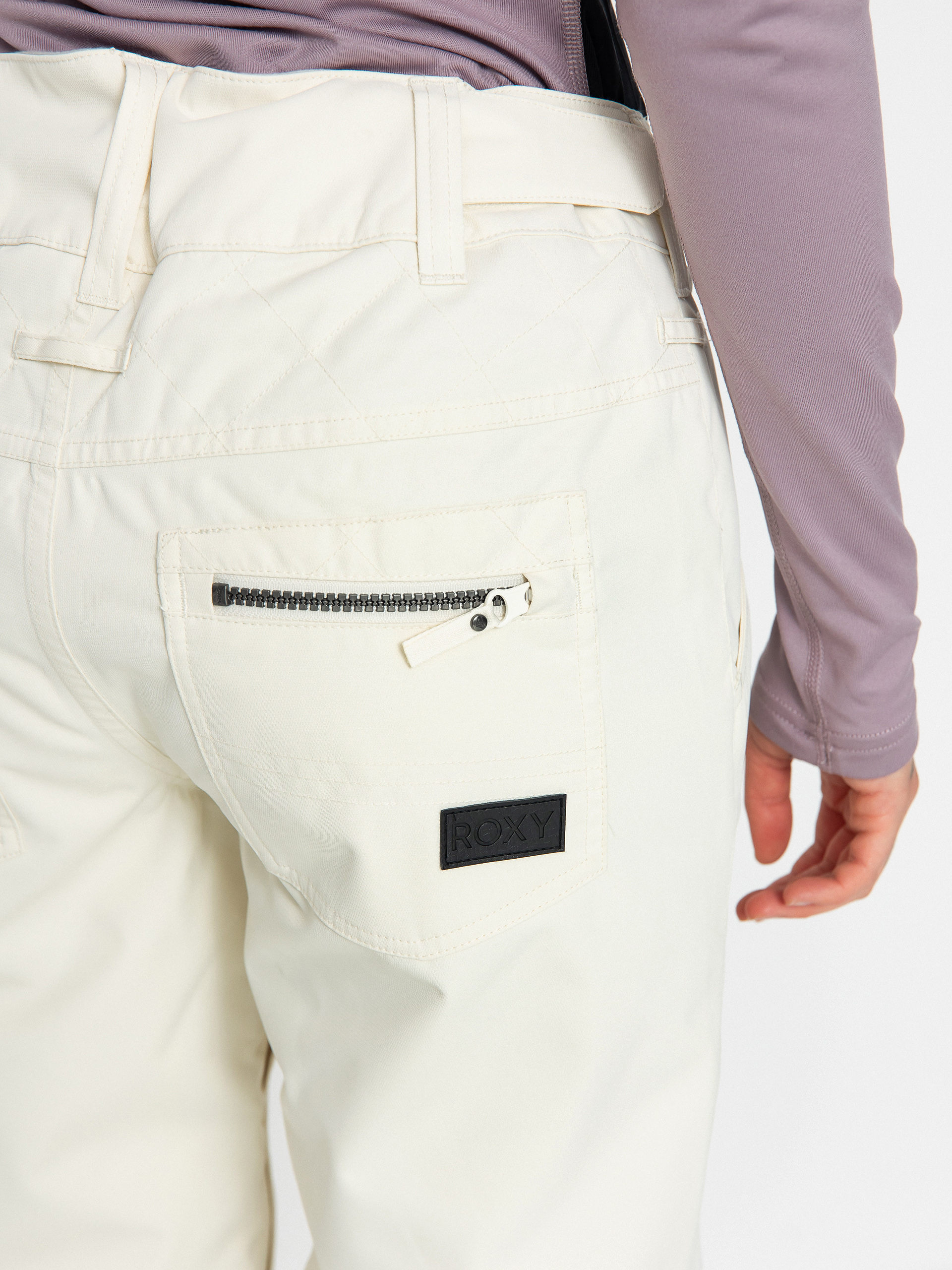 Pentru femei Pantaloni pentru snowboard Roxy Nadia (egret)