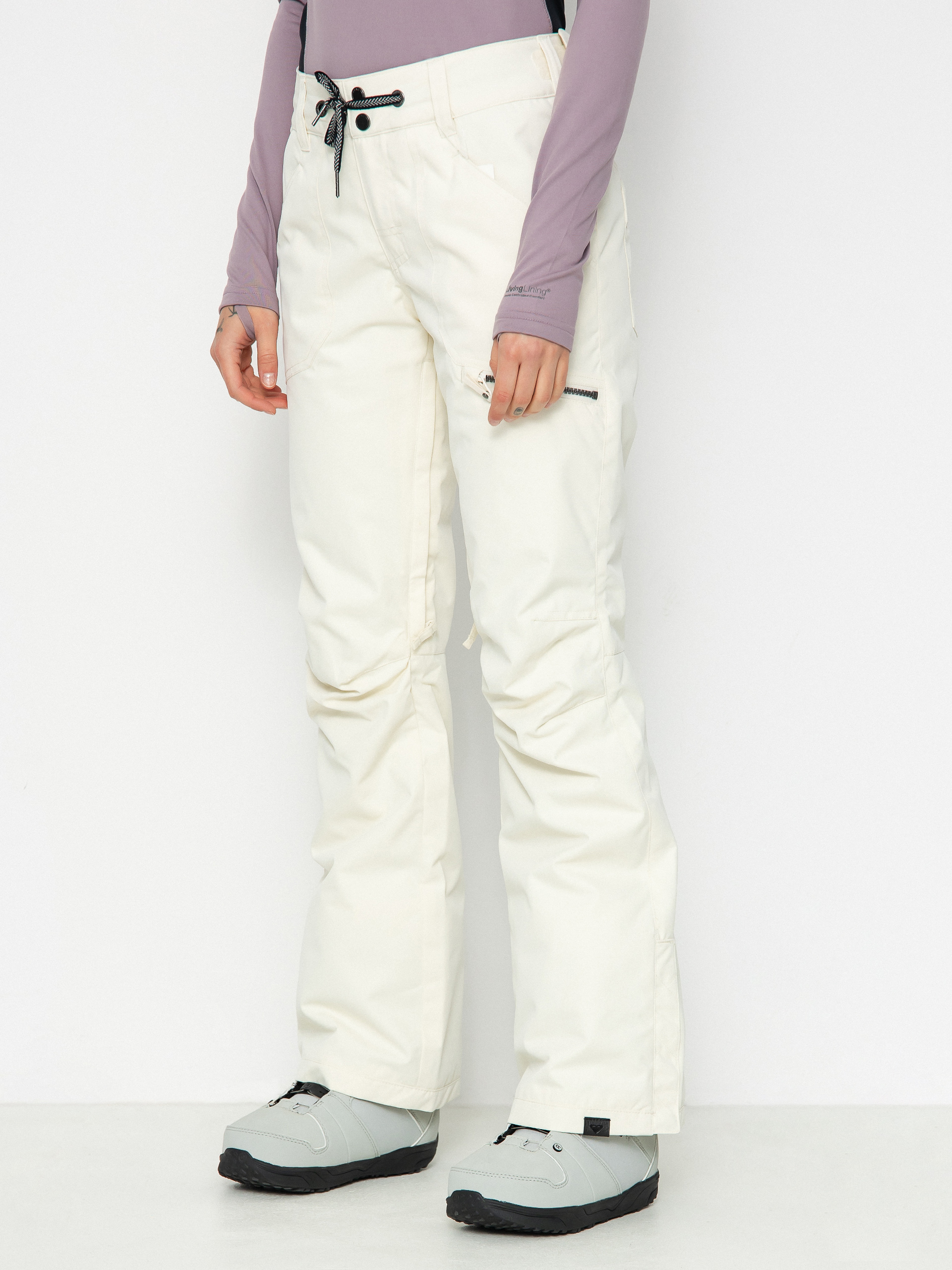 Pentru femei Pantaloni pentru snowboard Roxy Nadia (egret)