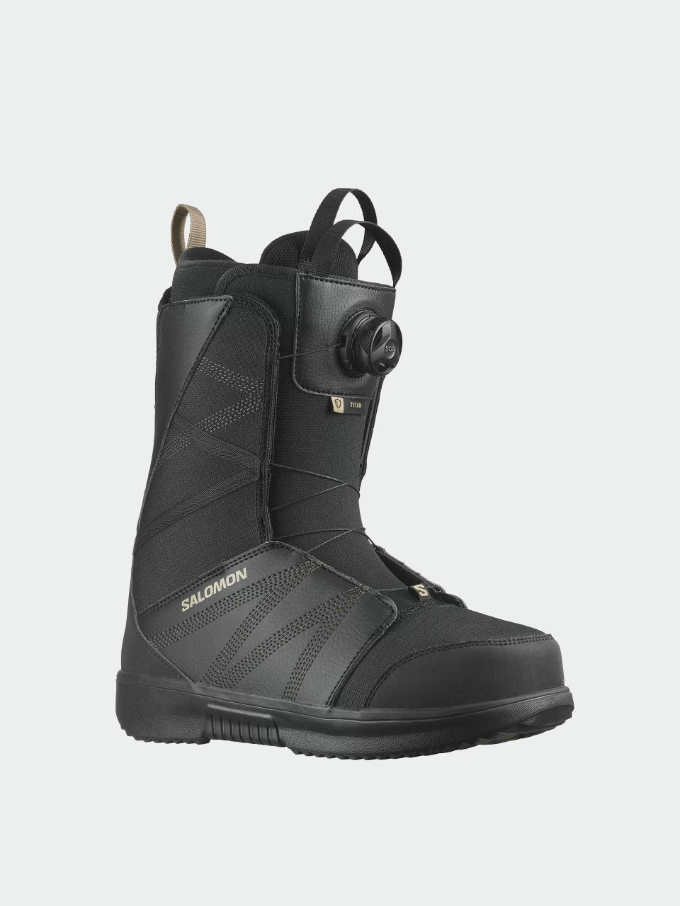 Pentru bărbați Încălțăminte pentru snowboard Salomon Titan Boa (black/black/roasted cashew)