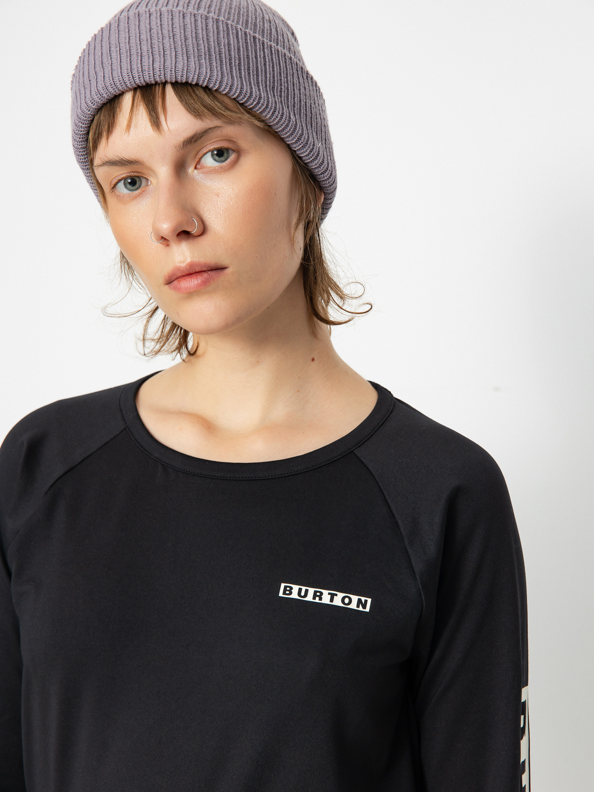 Pentru femei Longsleeve Burton Roadie Base Layer Tech (true black)