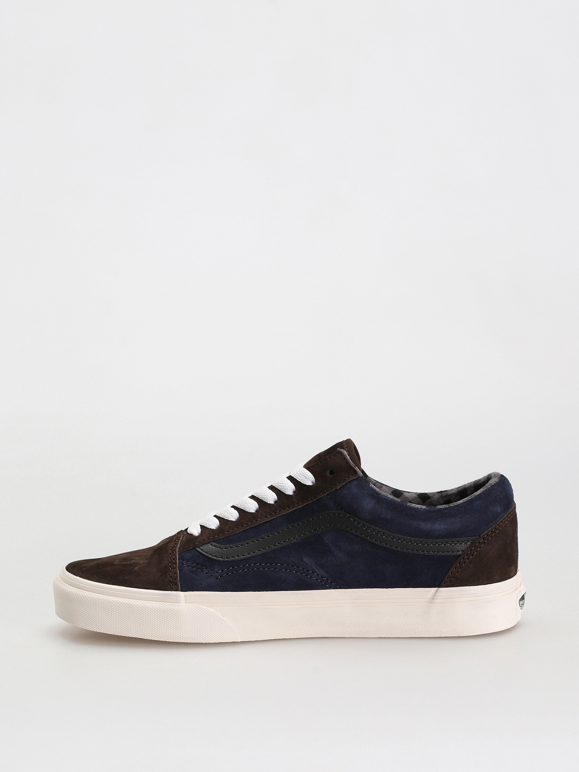 Pantofi Vans Old Skool (pig suede plaid brown/navy)
