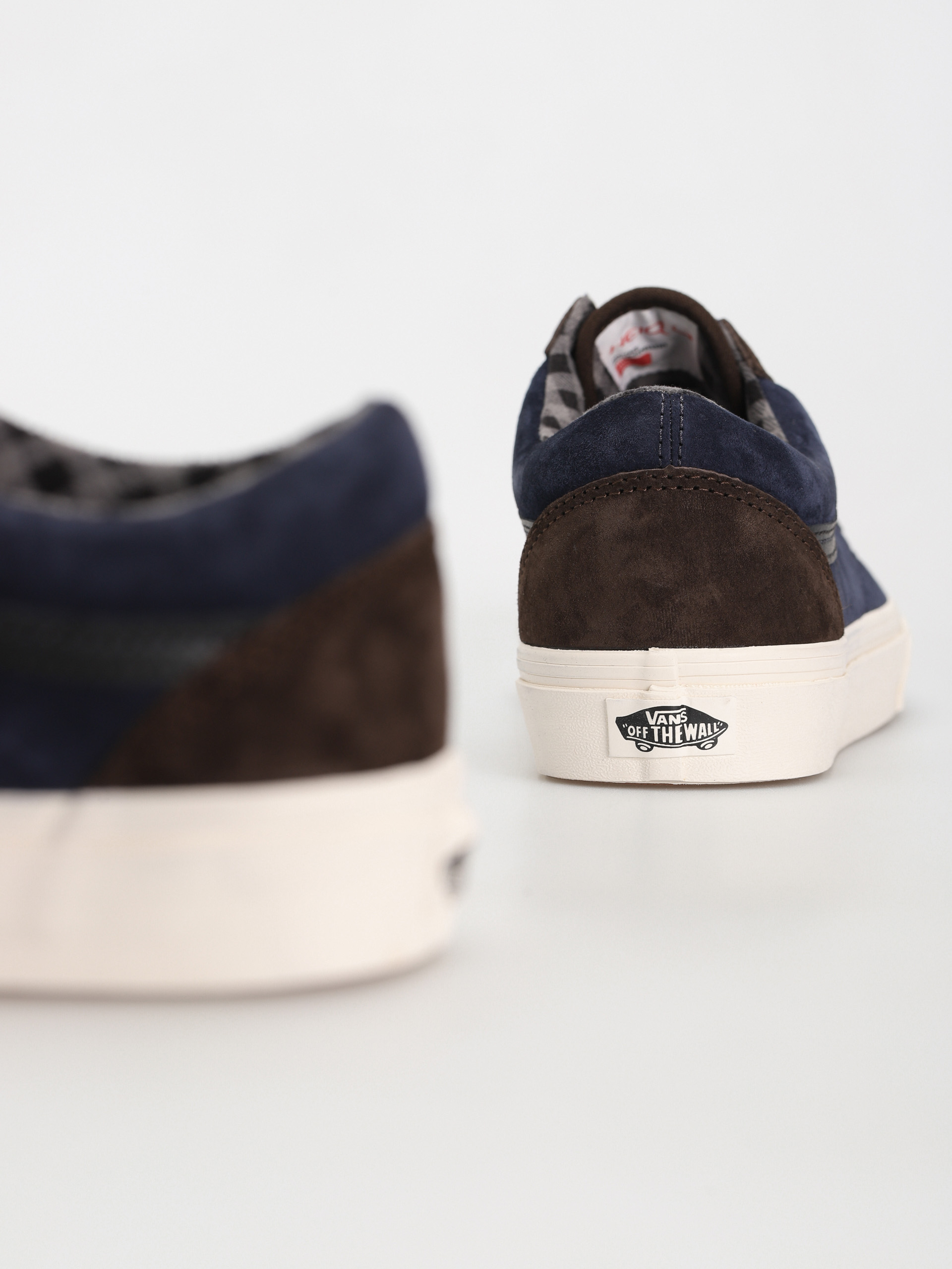 Pantofi Vans Old Skool (pig suede plaid brown/navy)