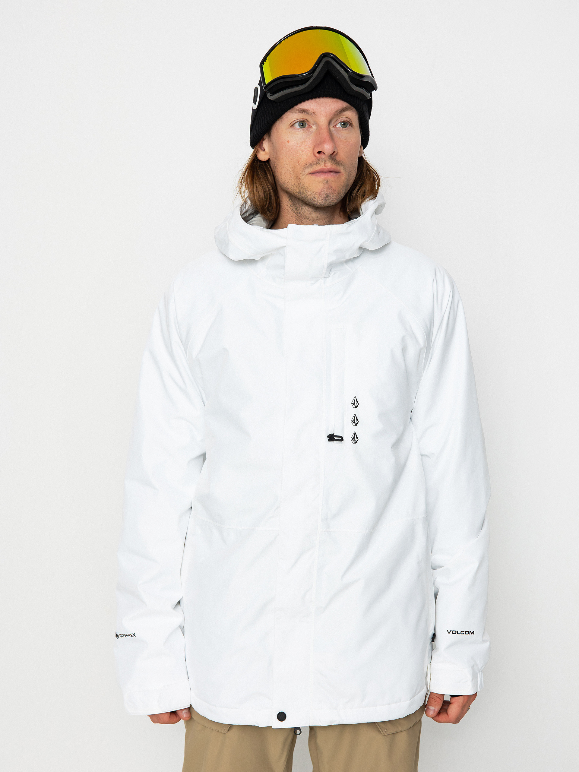 Pentru bărbați Geacă de snowboard Volcom Dua Ins Gore (white)