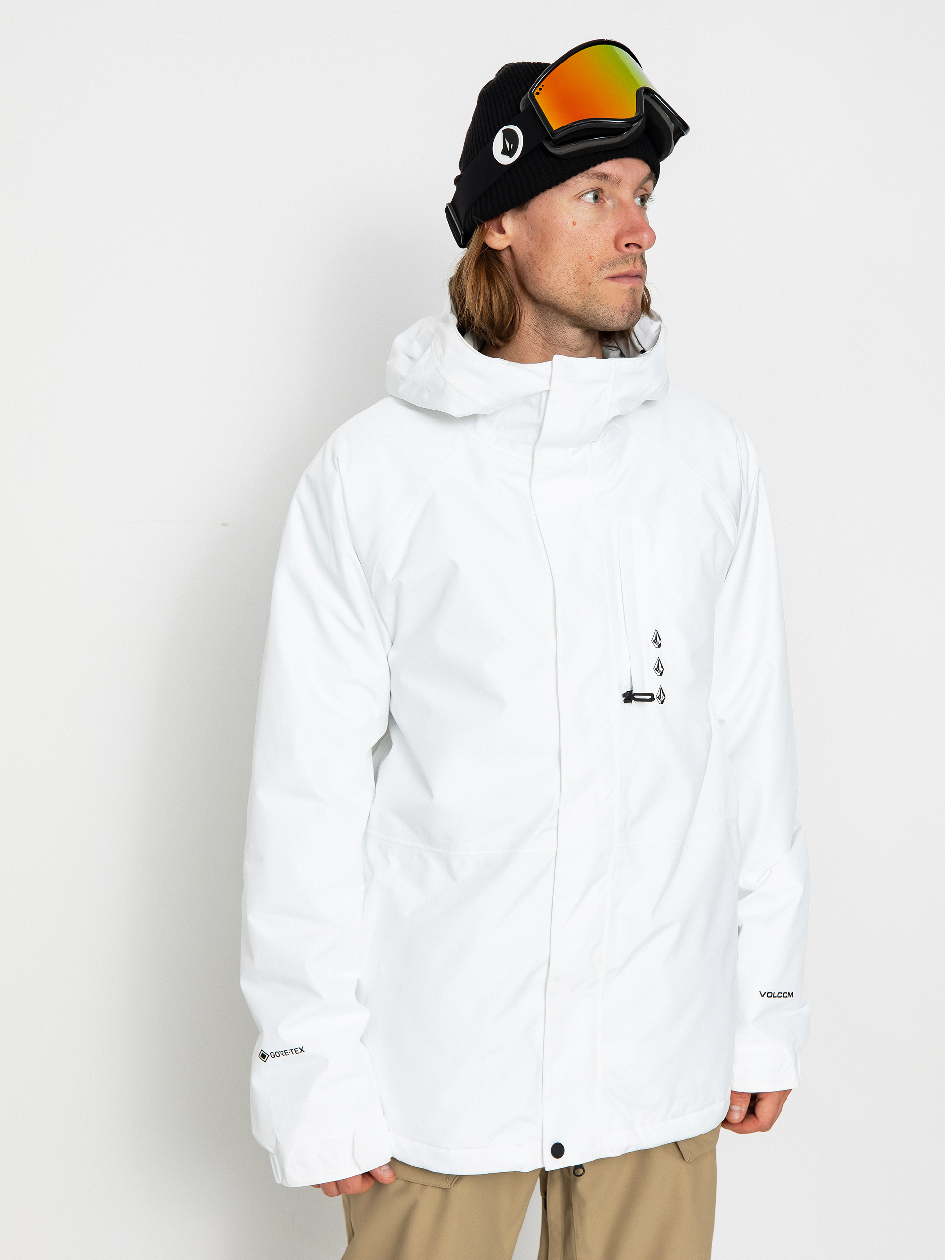 Pentru bărbați Geacă de snowboard Volcom Dua Ins Gore (white)