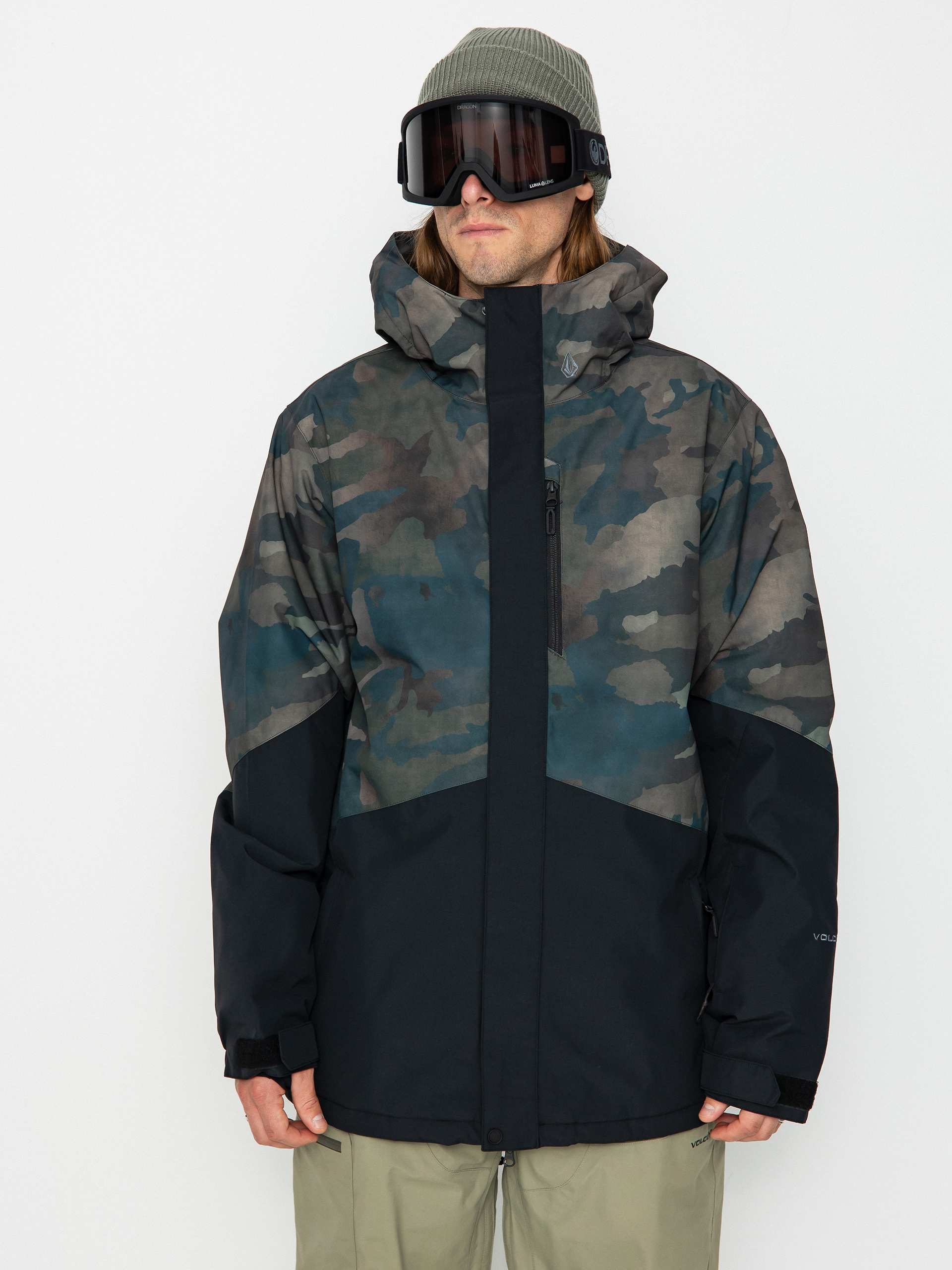 Pentru bărbați Geacă de snowboard Volcom Vcolp Ins (cloudwash camo)