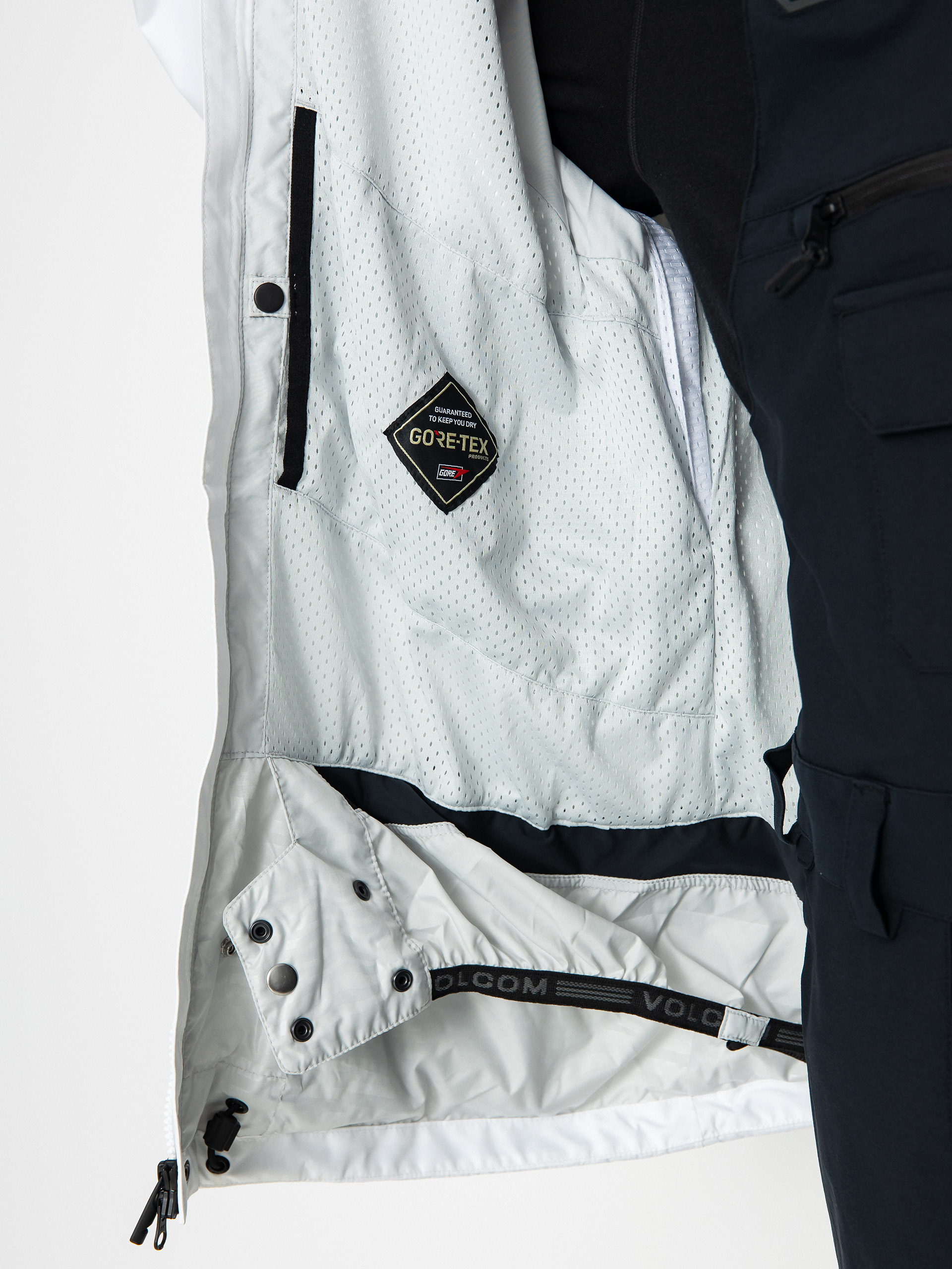 Pentru bărbați Geacă de snowboard Volcom Dua Gore Tex (white)