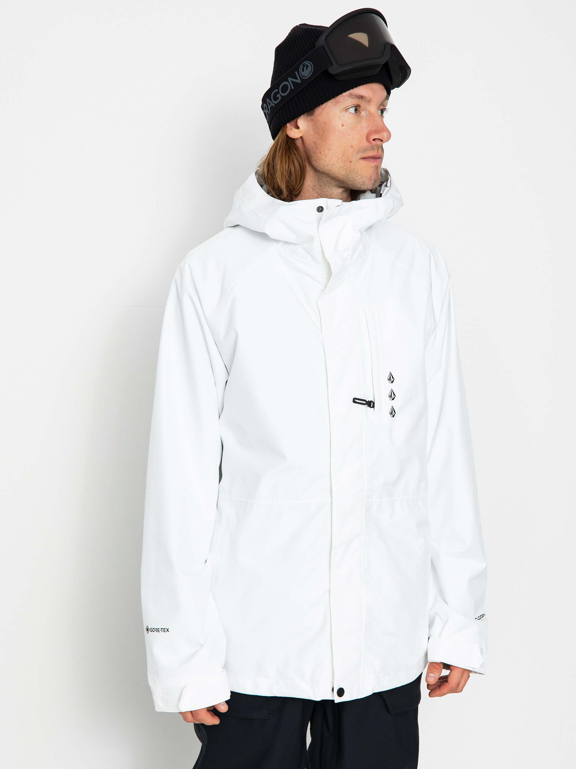 Pentru bărbați Geacă de snowboard Volcom Dua Gore Tex (white)