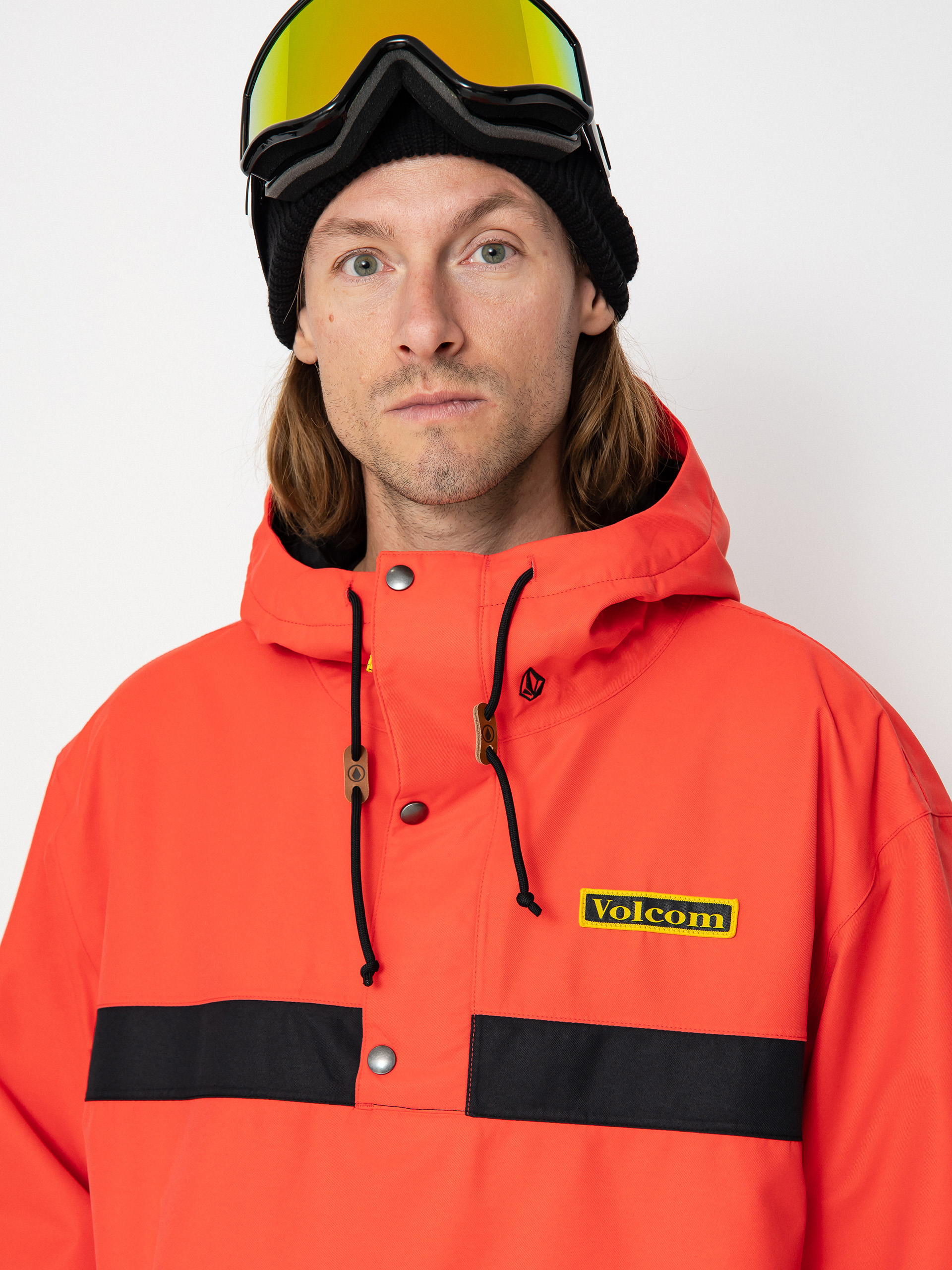 Pentru bărbați Geacă de snowboard Volcom Longo Pullover (orange)