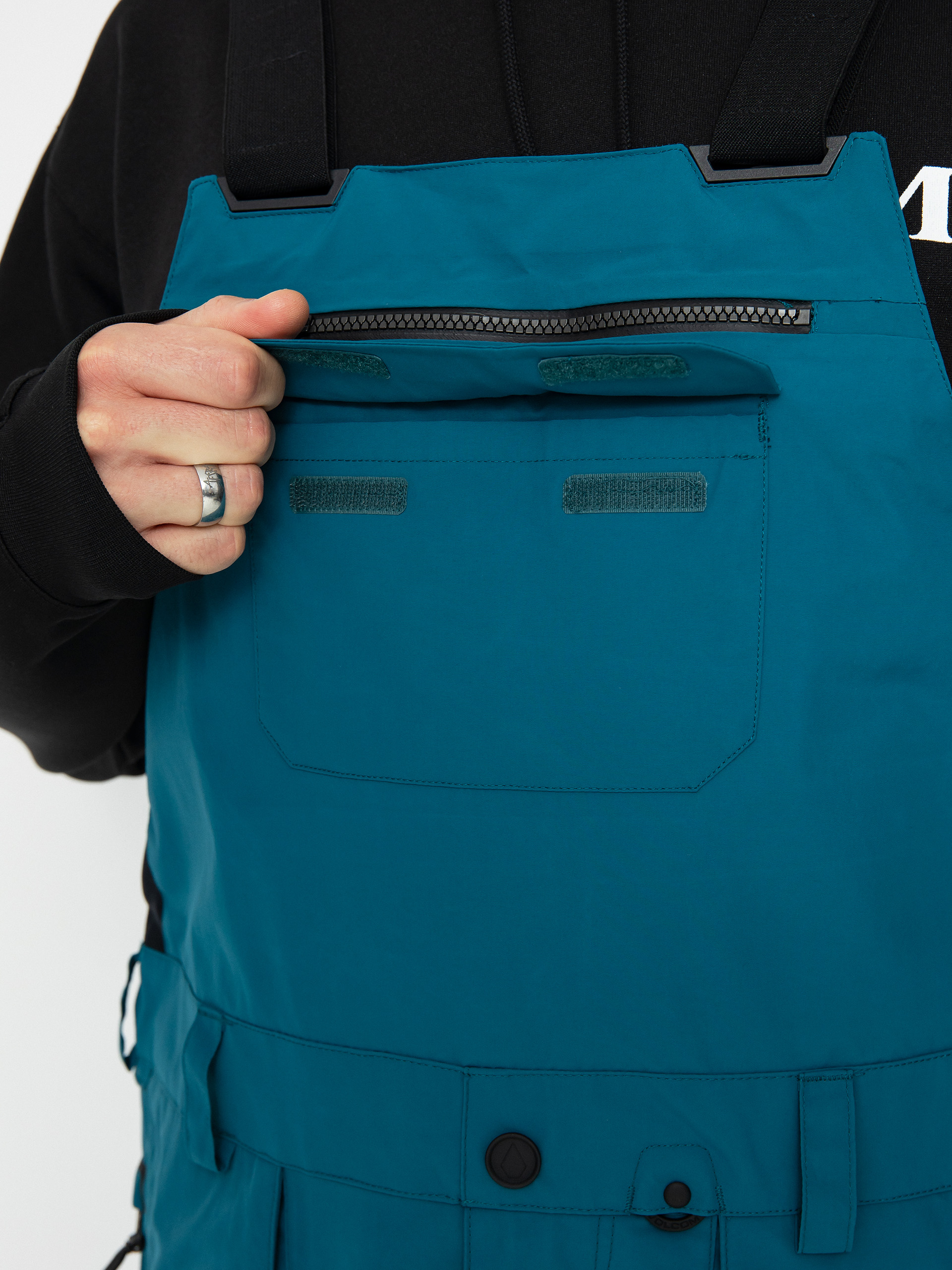 Pentru bărbați Pantaloni pentru snowboard Volcom Rain Gore Tex Bib Overall (blue)