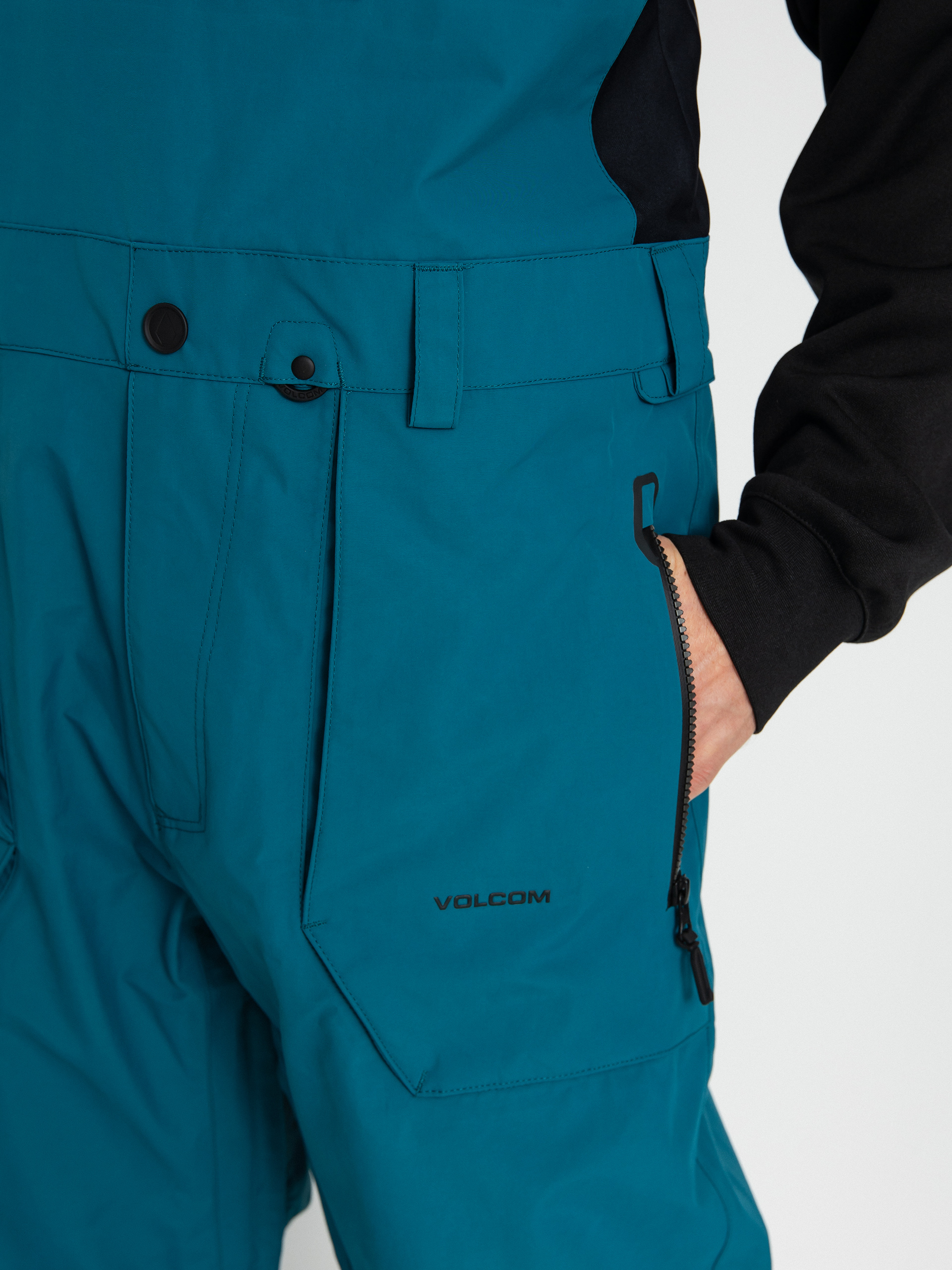 Pentru bărbați Pantaloni pentru snowboard Volcom Rain Gore Tex Bib Overall (blue)