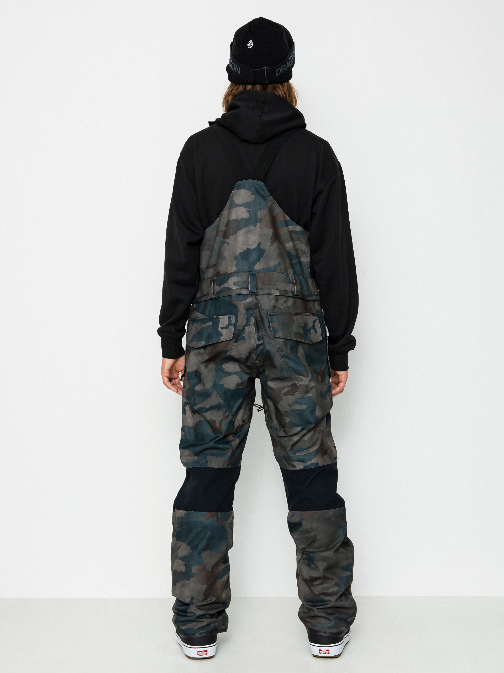 Pentru bărbați Pantaloni pentru snowboard Volcom Roan Bib Overall (cloudwash camo)