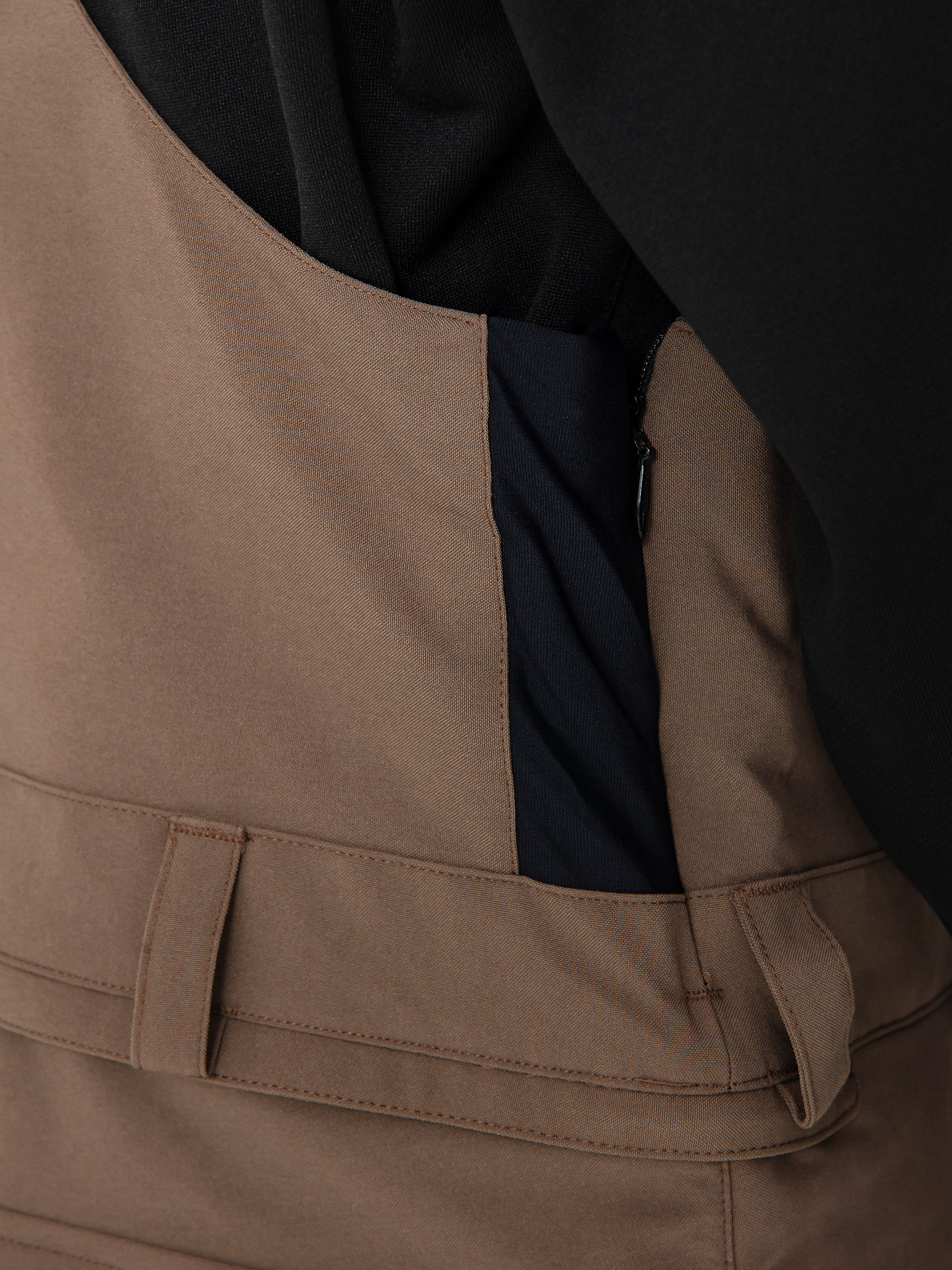 Pentru bărbați Pantaloni pentru snowboard Volcom Roan Bib Overall (teak)