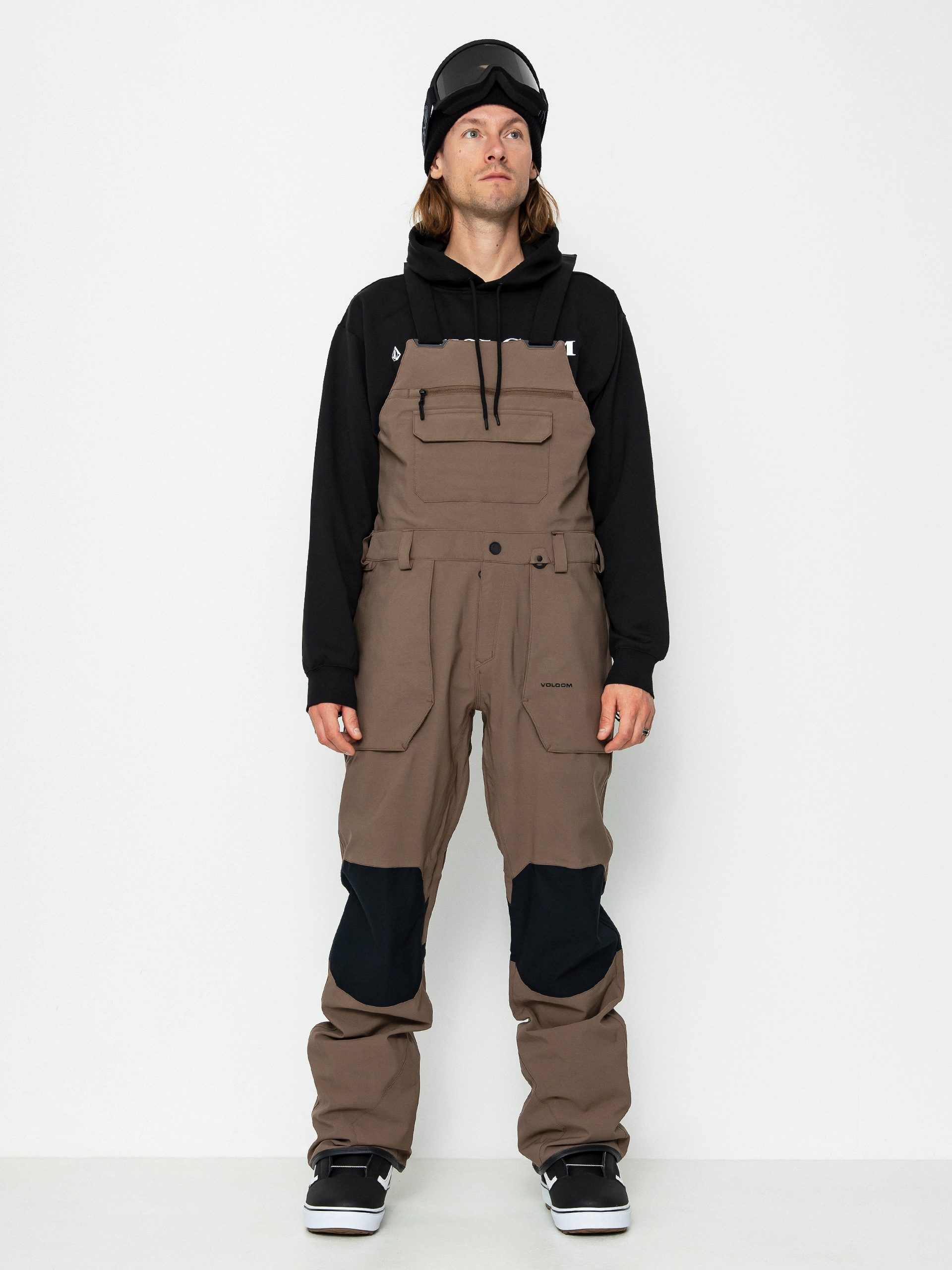 Pentru bărbați Pantaloni pentru snowboard Volcom Roan Bib Overall (teak)