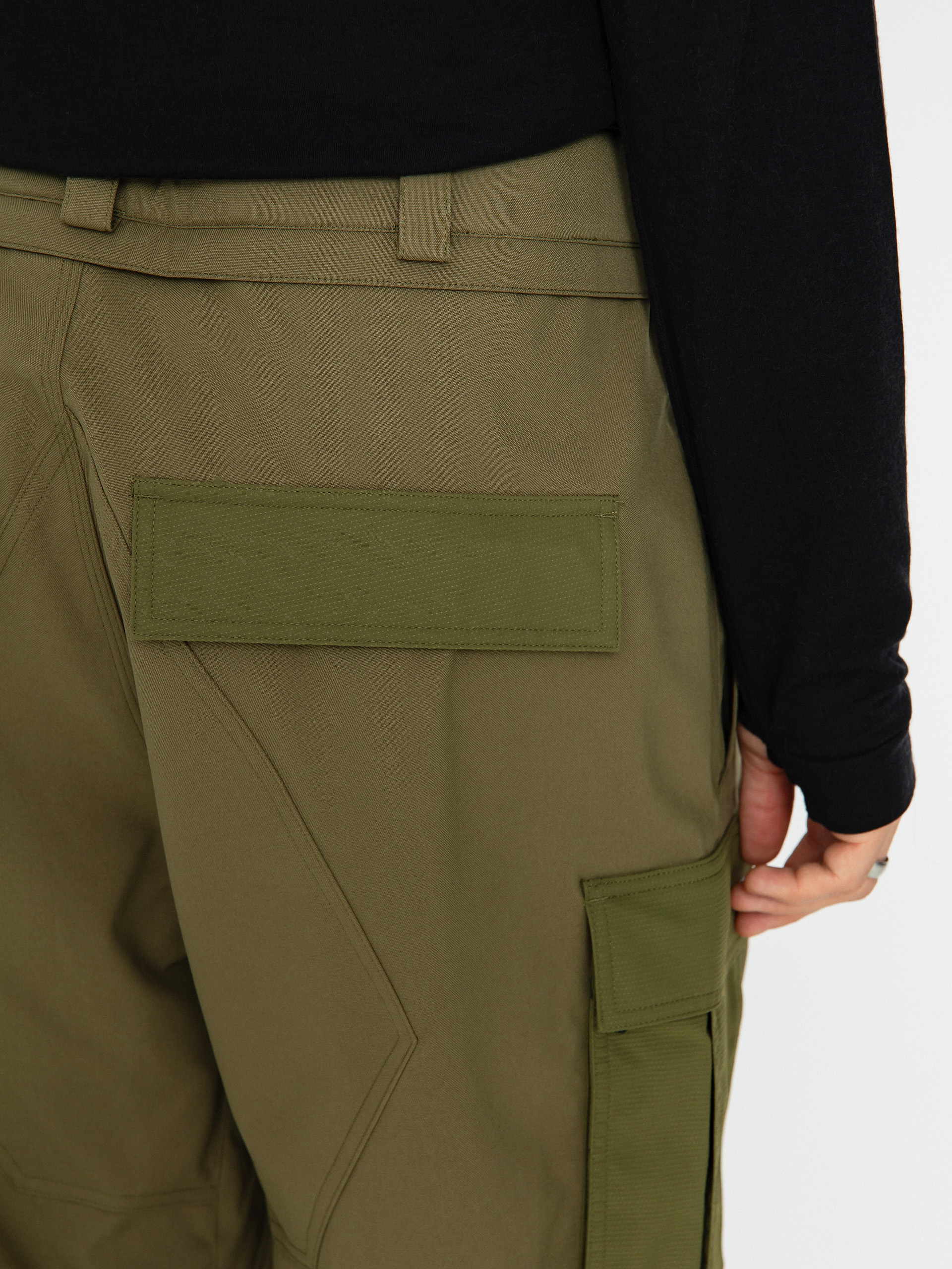 Pentru bărbați Pantaloni pentru snowboard Volcom Nwrk Baggy (military)