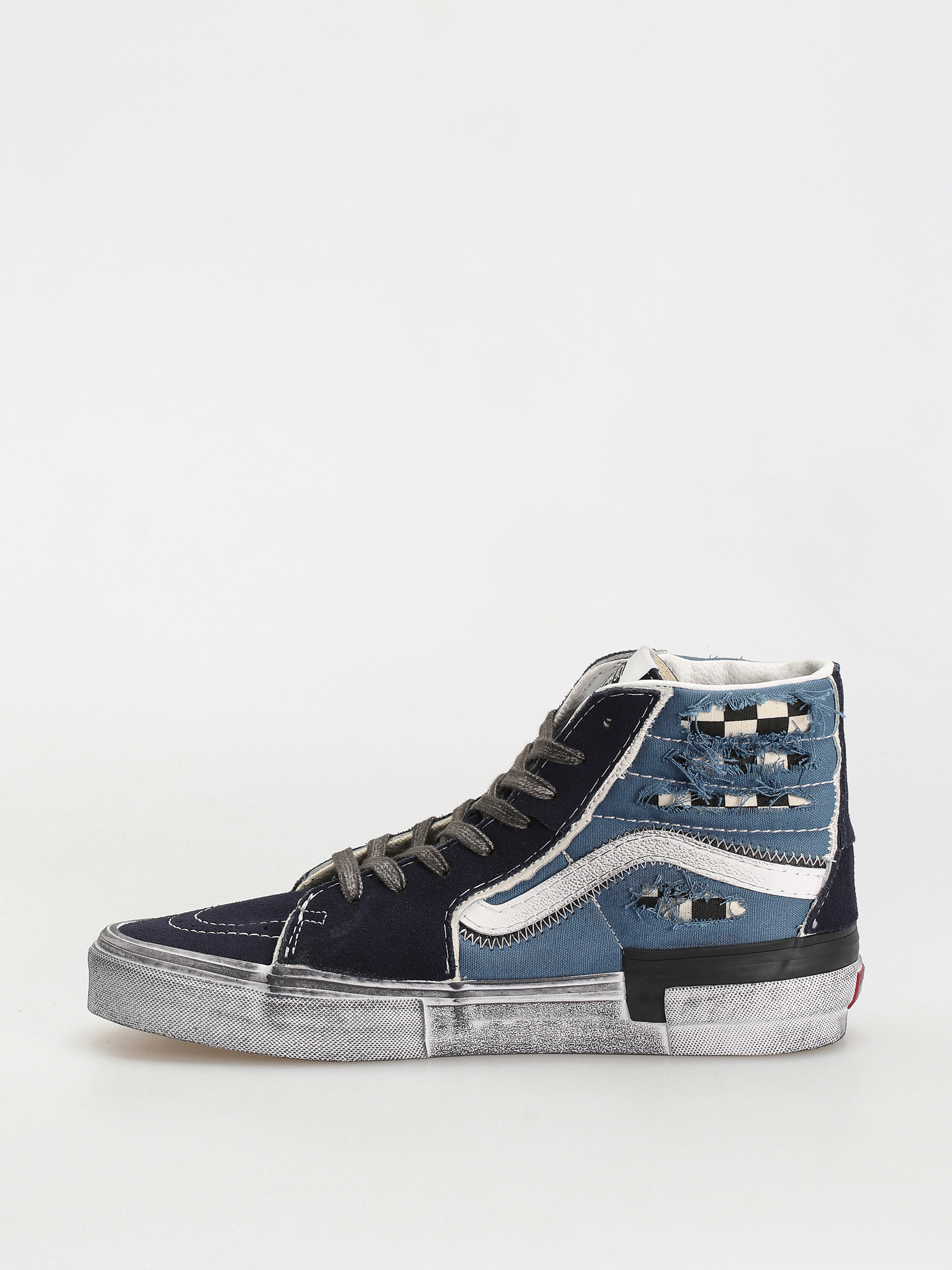 Pantofi Vans Sk8 Hi Reconstruct (stressed check navy/stv navy)