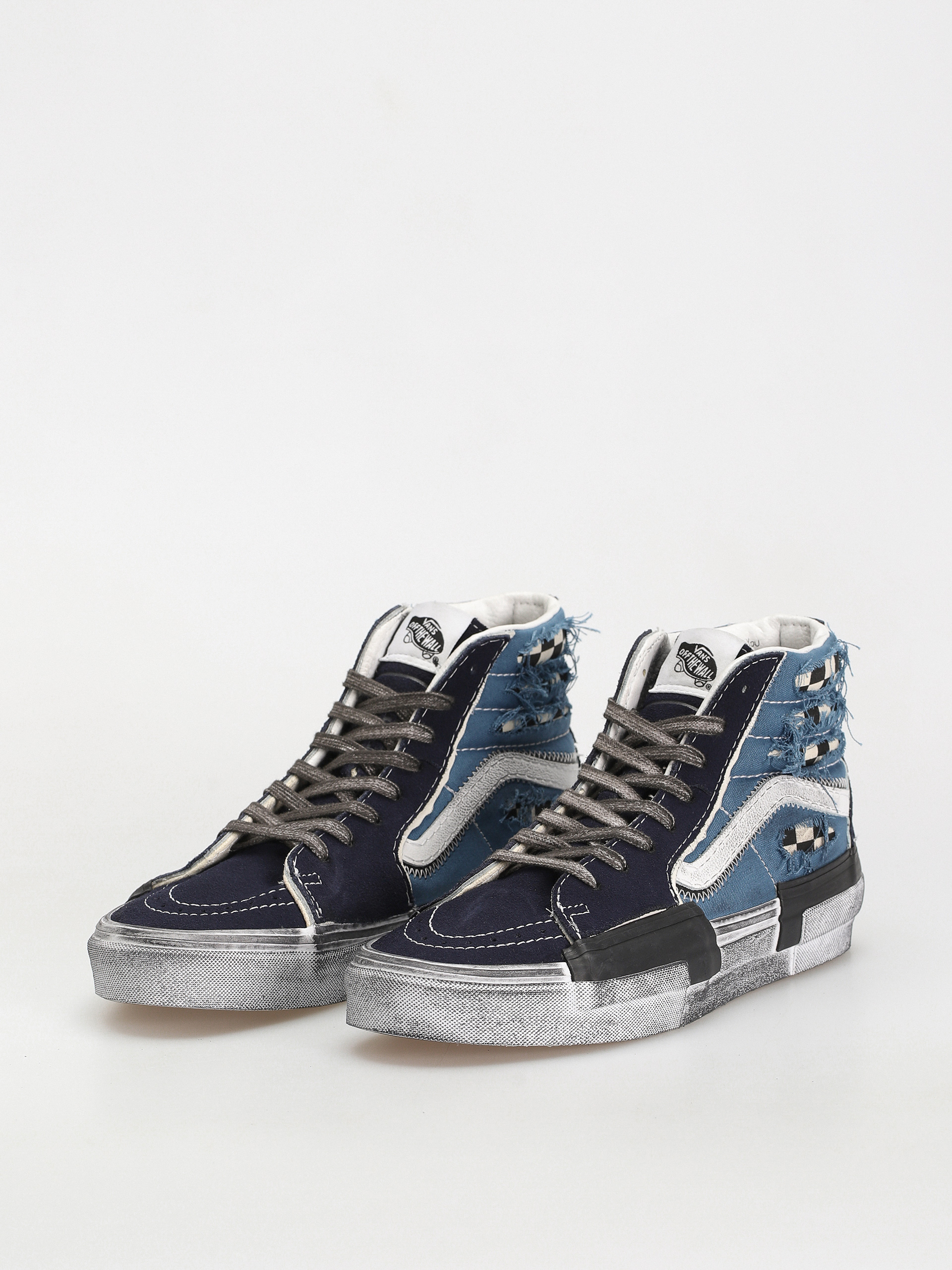 Pantofi Vans Sk8 Hi Reconstruct (stressed check navy/stv navy)