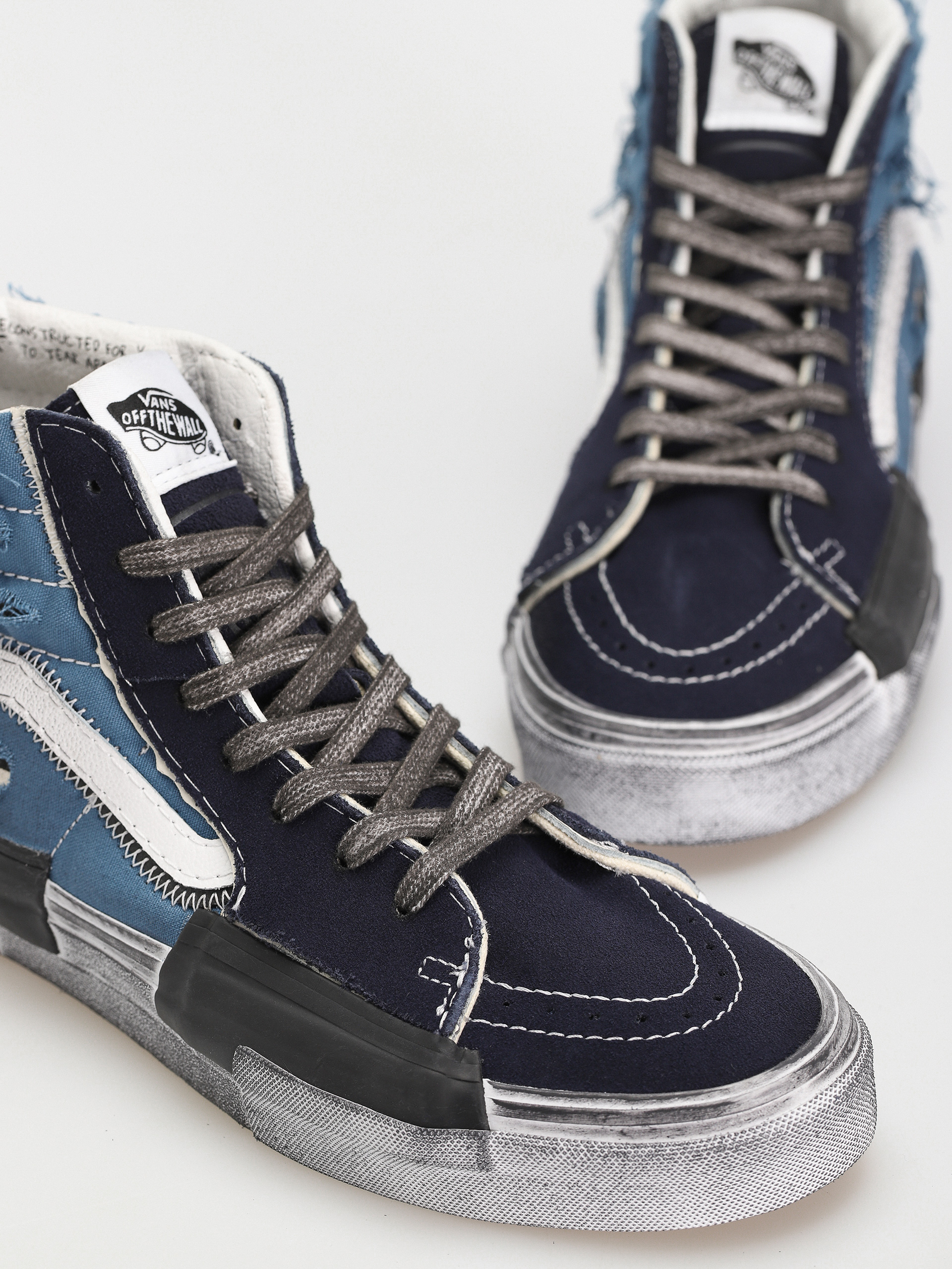 Pantofi Vans Sk8 Hi Reconstruct (stressed check navy/stv navy)