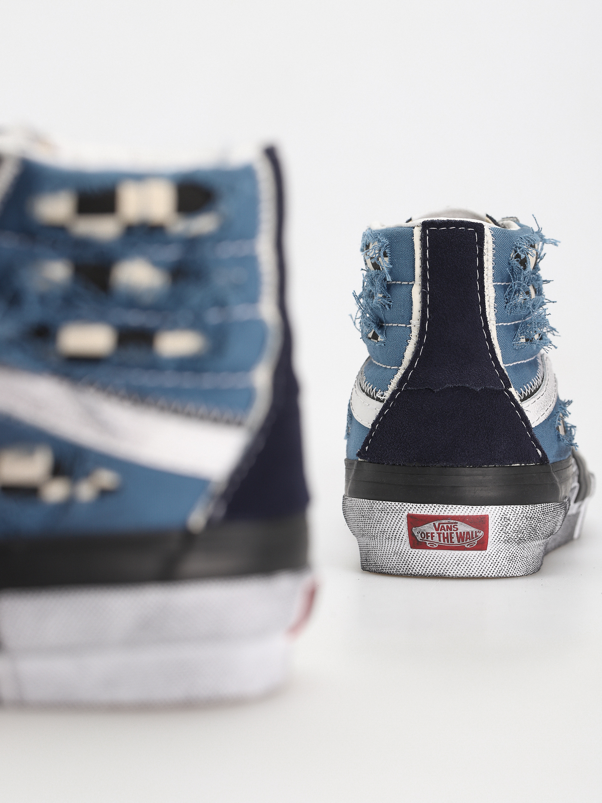 Pantofi Vans Sk8 Hi Reconstruct (stressed check navy/stv navy)