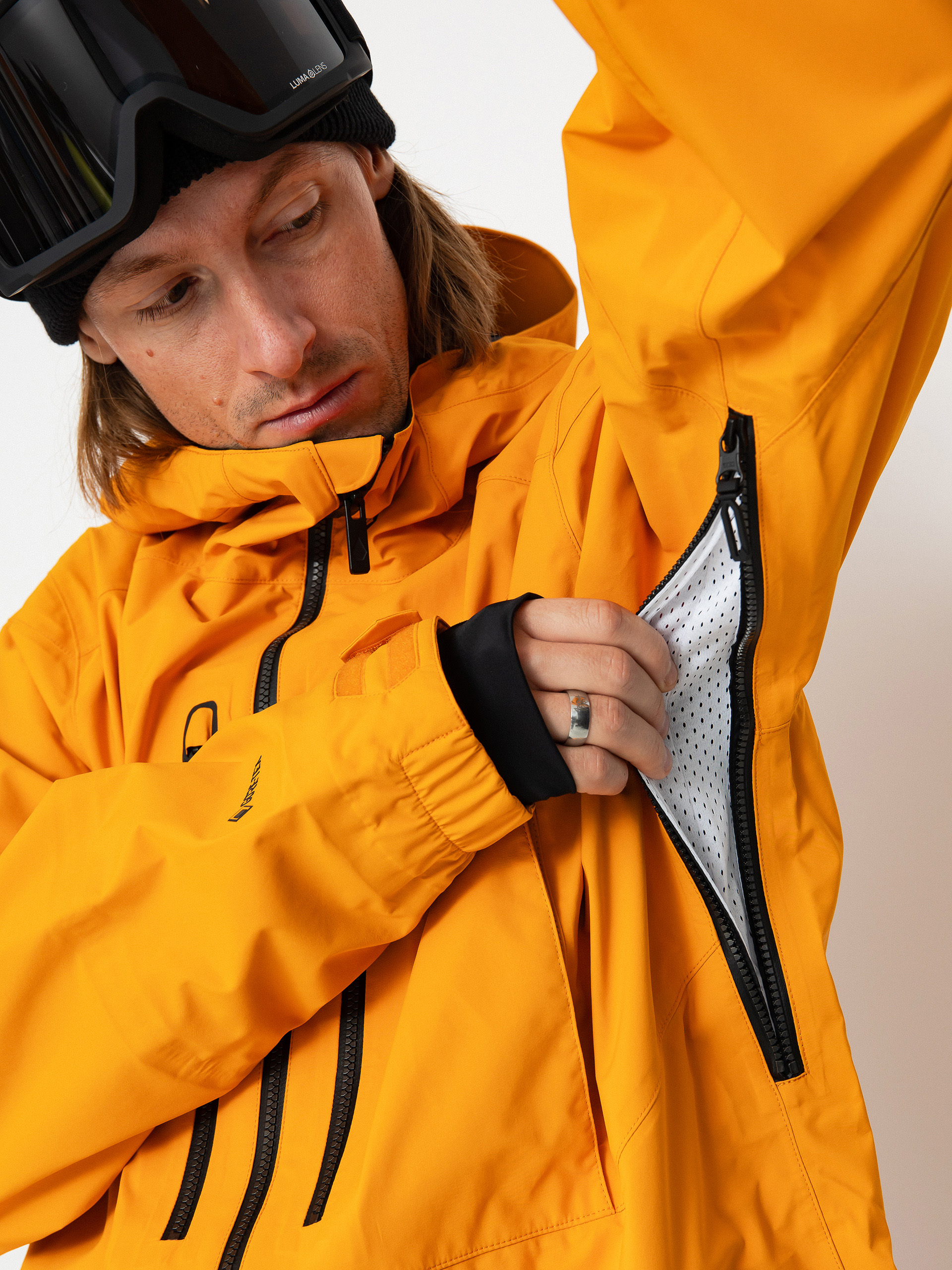 Pentru bărbați Geacă de snowboard Volcom Guide Gore Tex (gold)