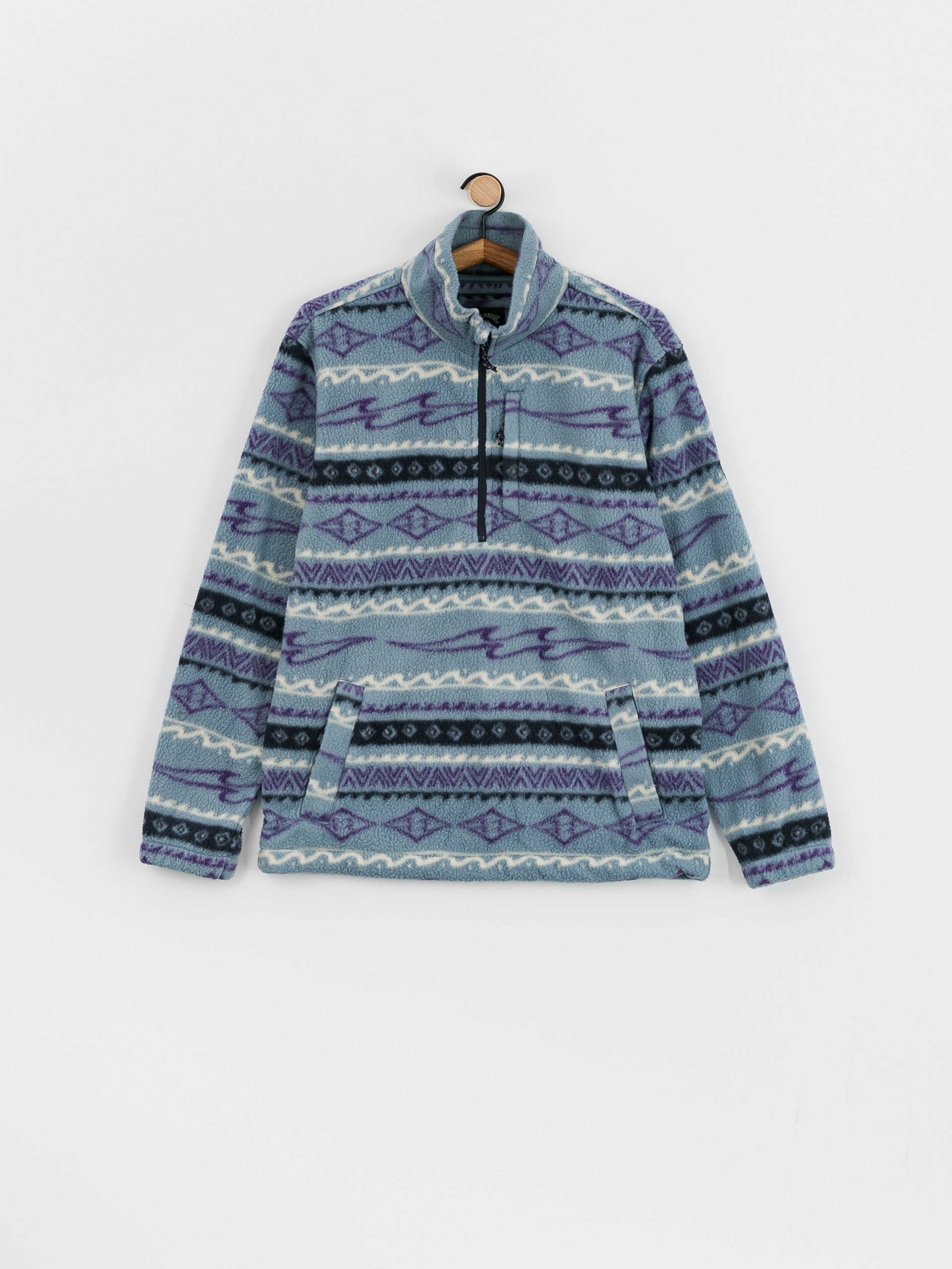 Pentru bărbați Hanorac din fleece Billabong Boundary Mock Neck (washed blue)