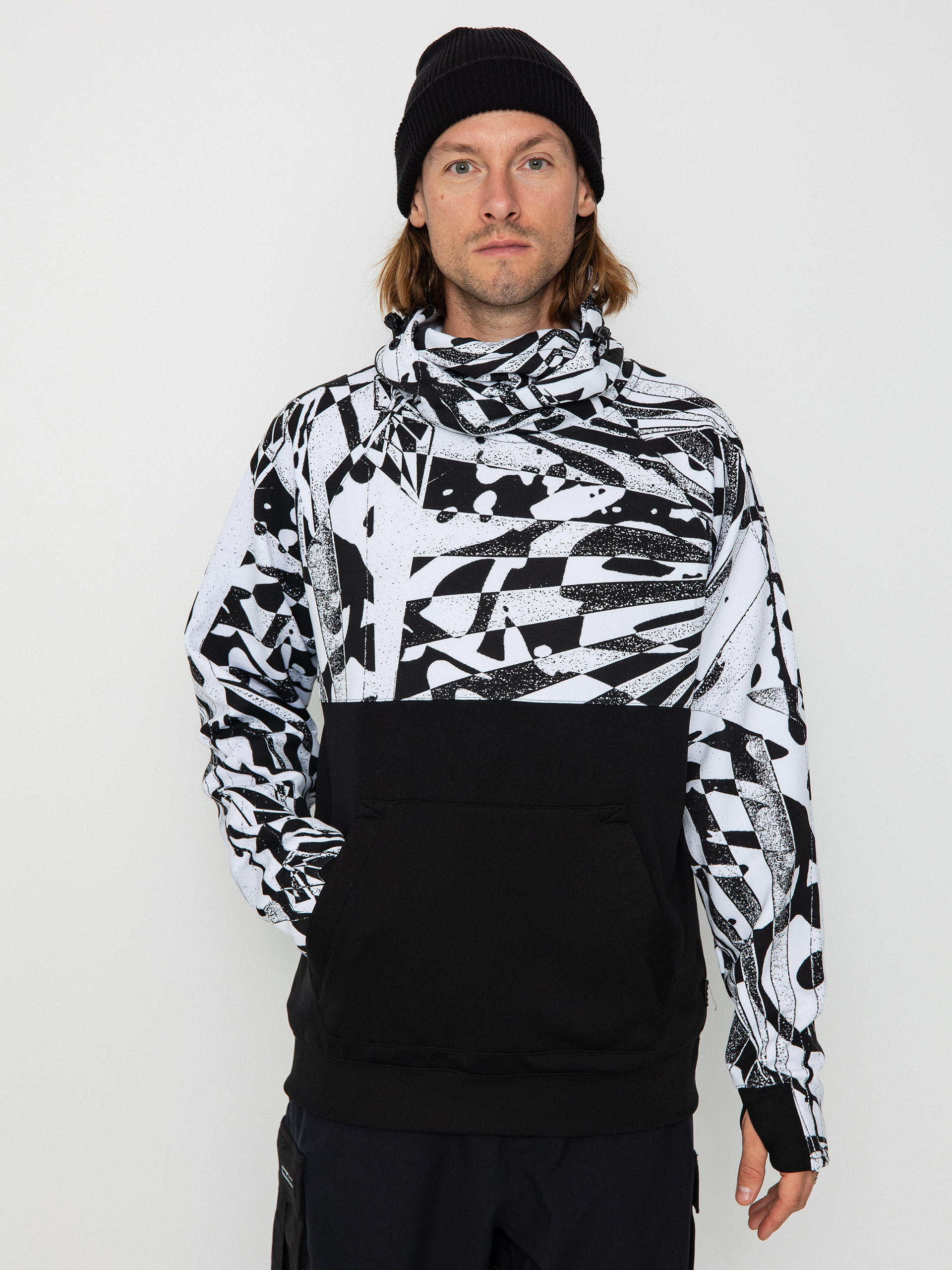 Pentru bărbați Hanorac termic Volcom Hydro Riding HD (black white)