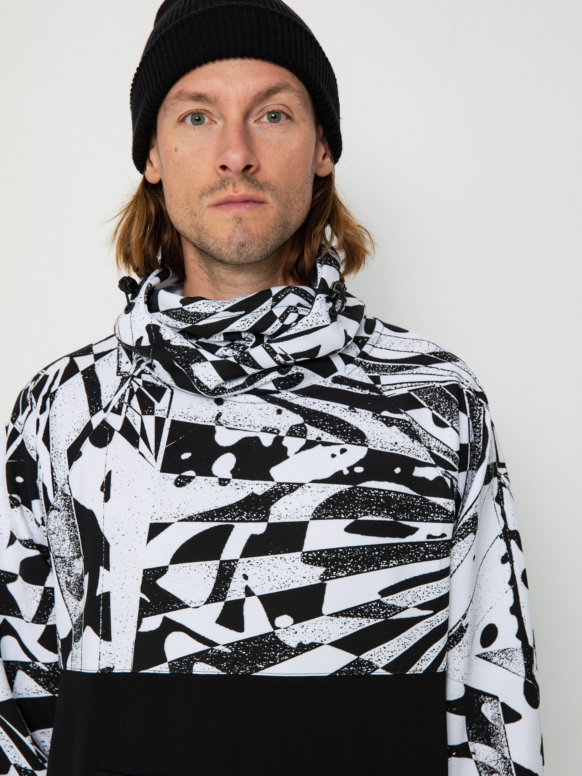 Pentru bărbați Hanorac termic Volcom Hydro Riding HD (black white)
