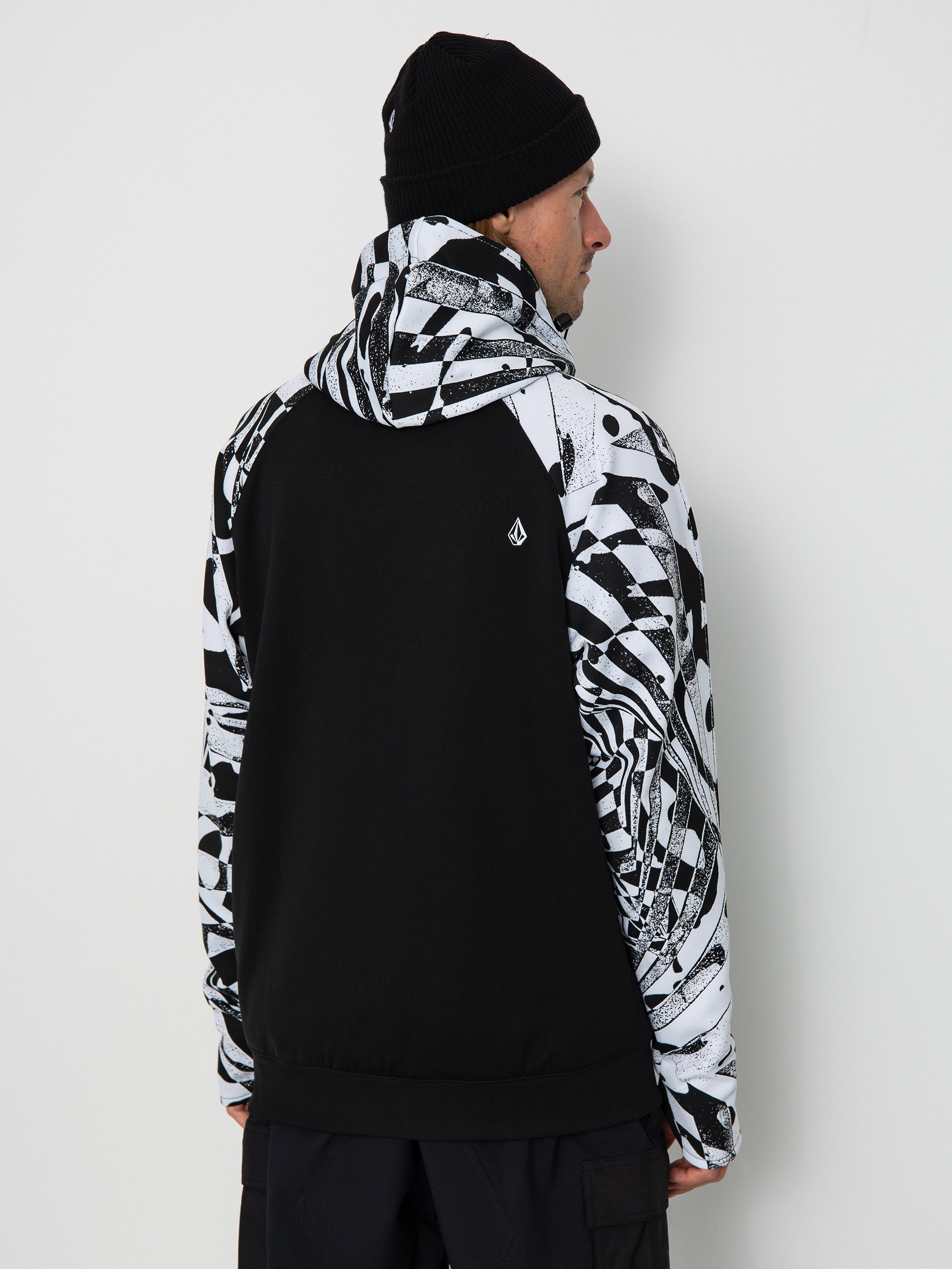 Pentru bărbați Hanorac termic Volcom Hydro Riding HD (black white)