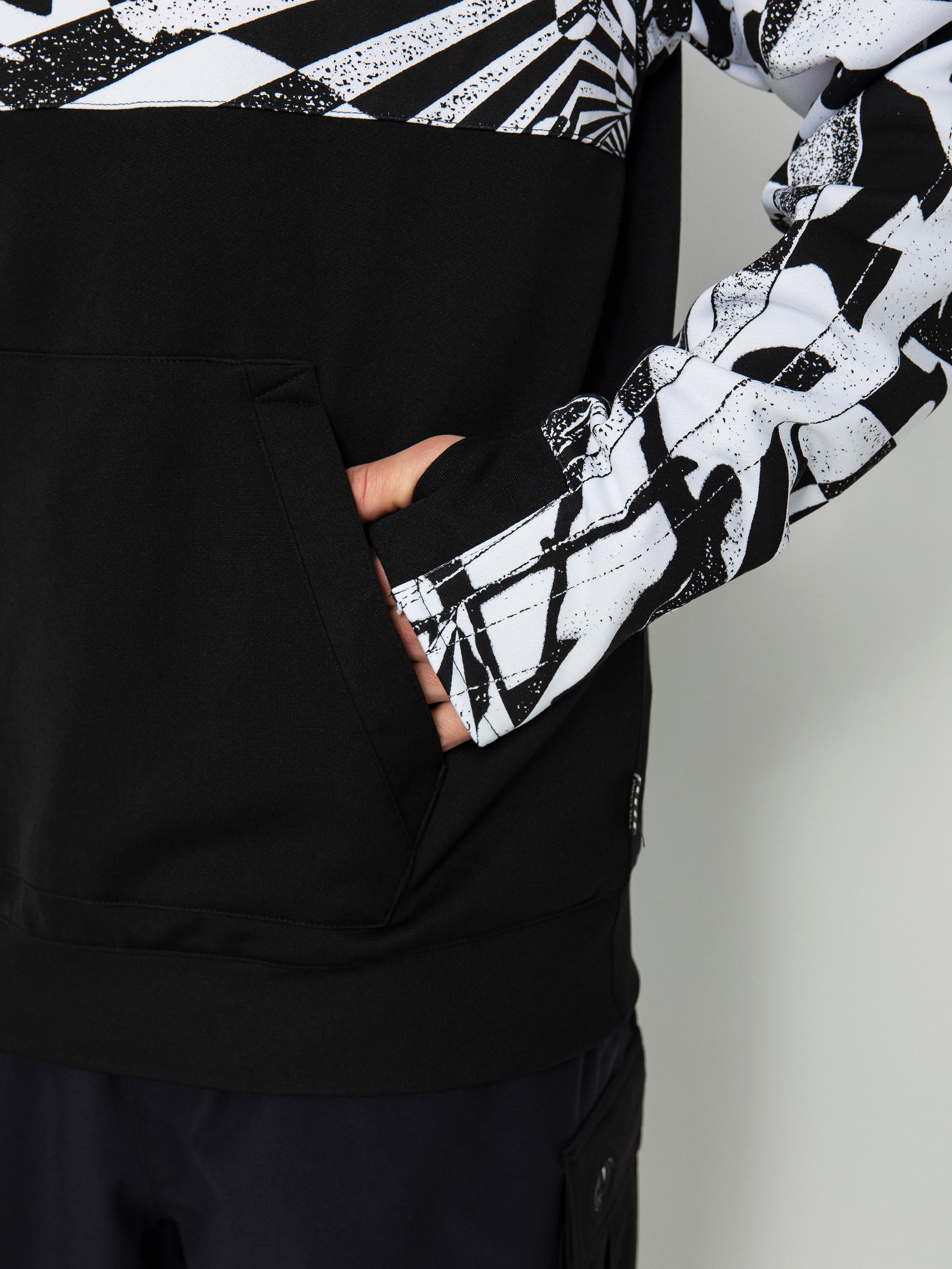 Pentru bărbați Hanorac termic Volcom Hydro Riding HD (black white)