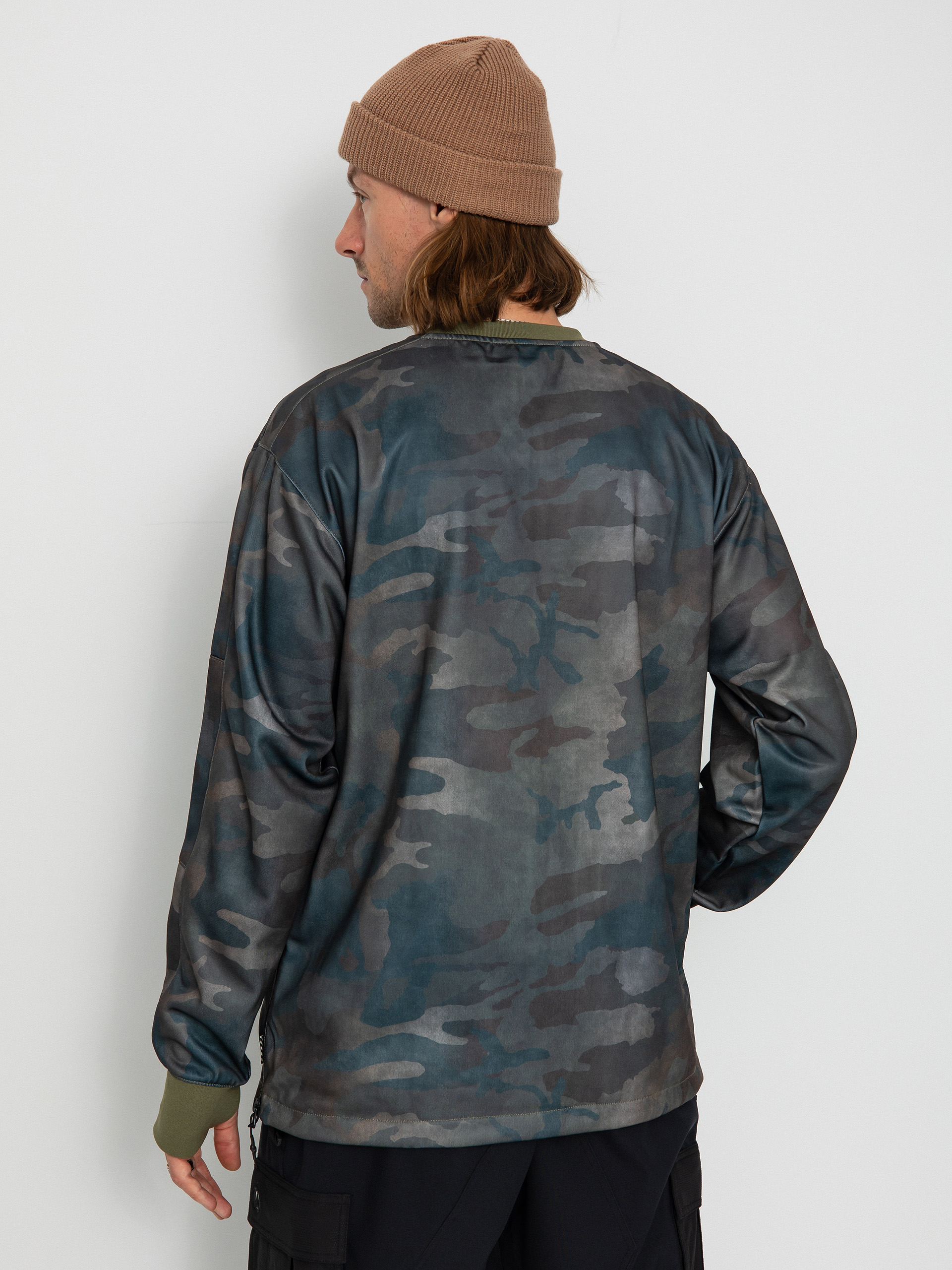 Pentru bărbați Hanorac termic Volcom Hydro Riding Crew (cloudwash camo)