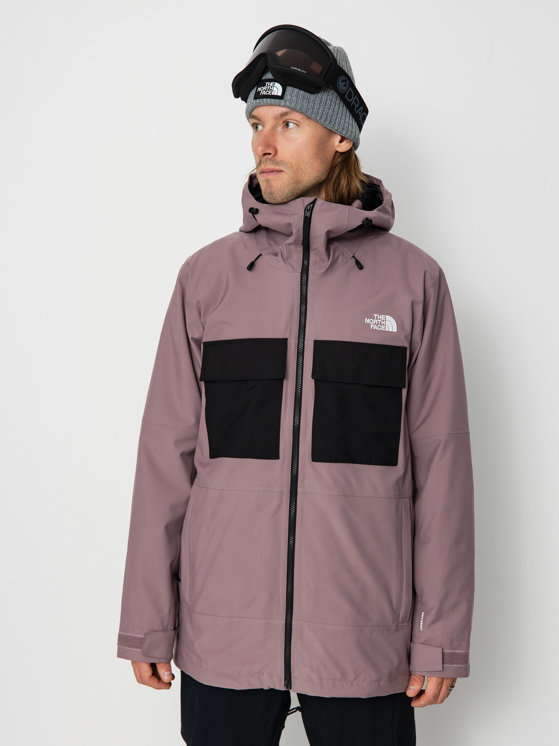 Pentru bărbați Geacă de snowboard The North Face Fourbarrel Triclimate (fawn grey/icecap blue)