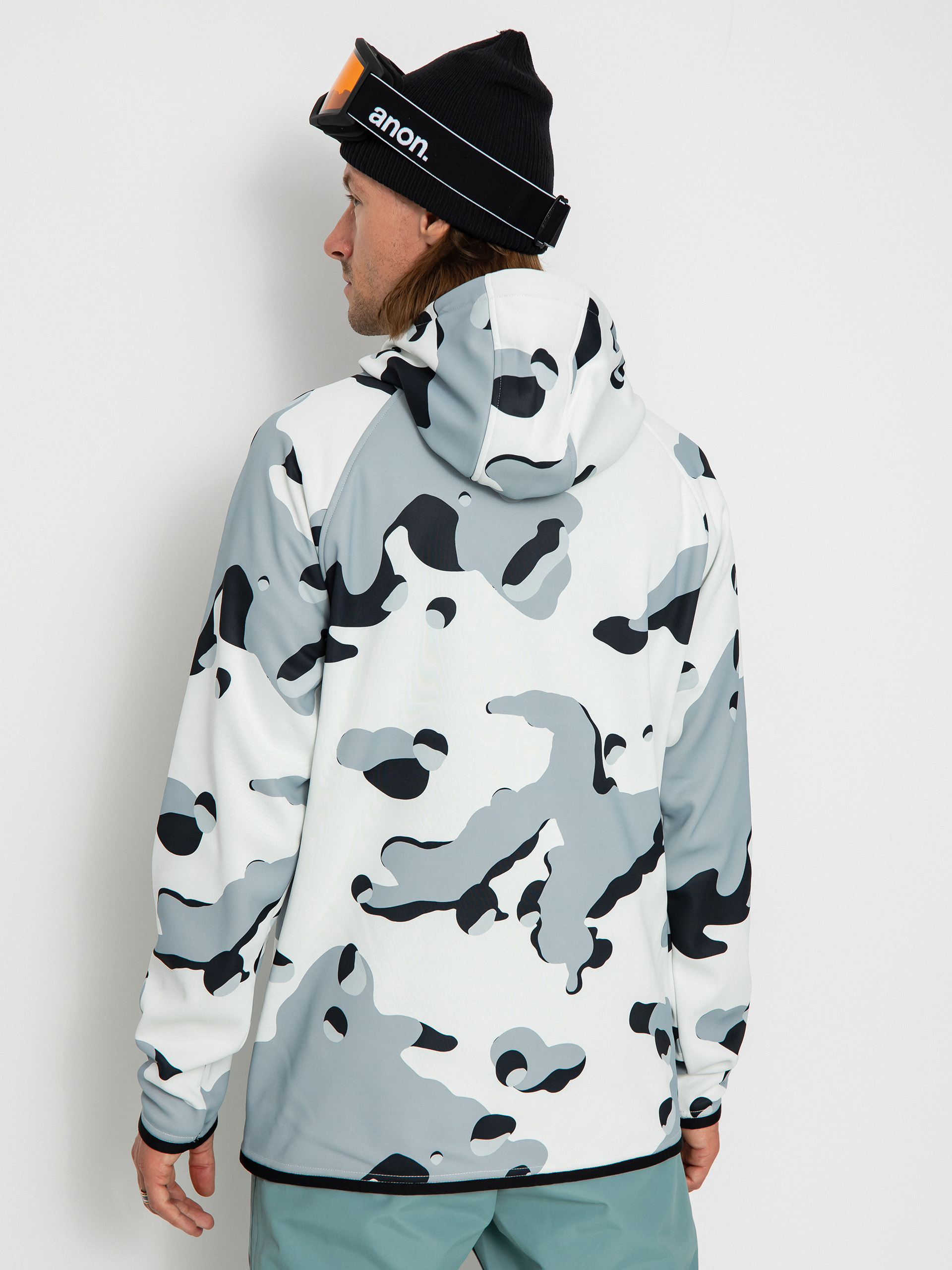 Hanorac cu glugă Burton Crown Weatherproof HD (stout white cookie camo)