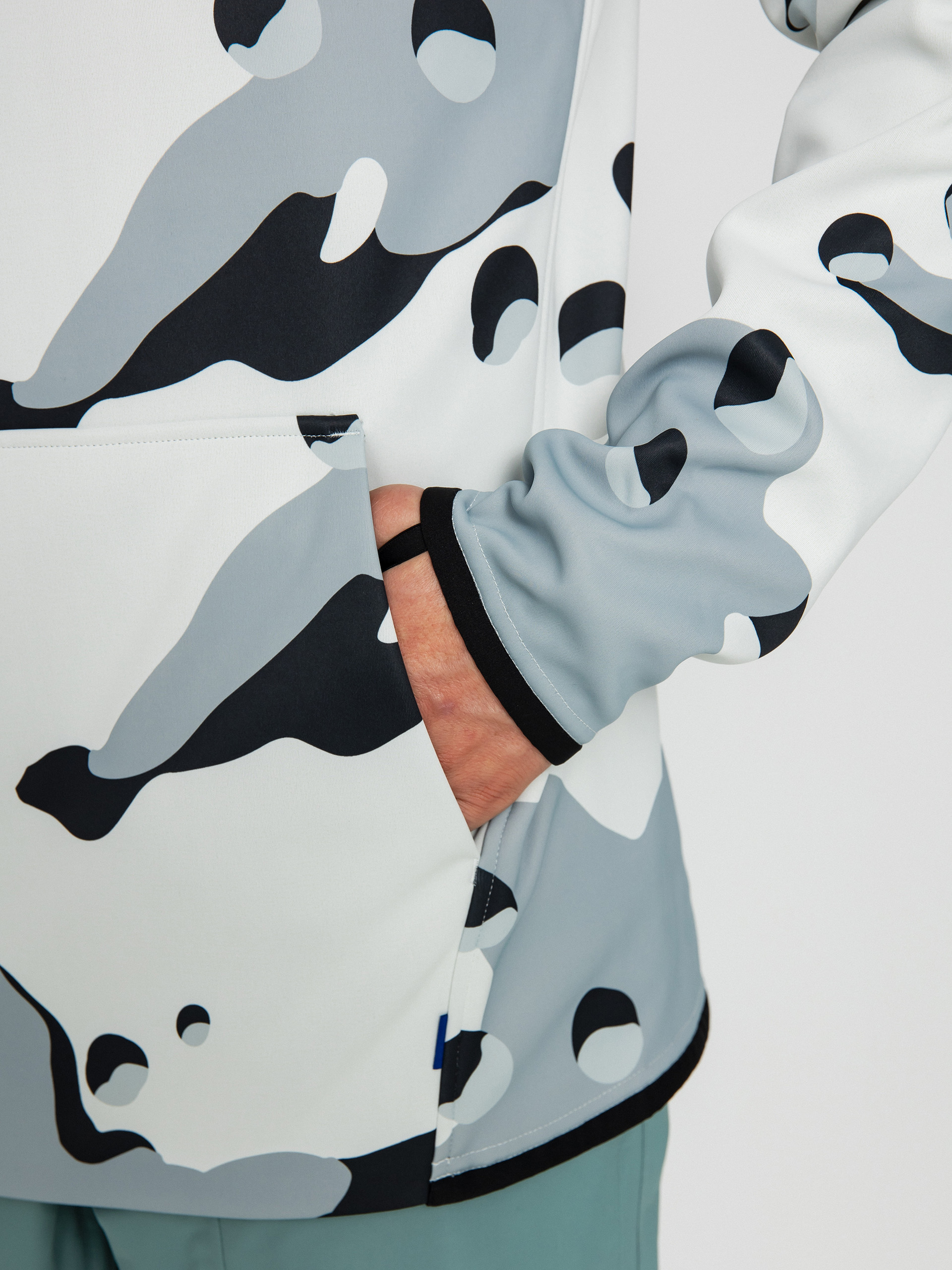 Hanorac cu glugă Burton Crown Weatherproof HD (stout white cookie camo)