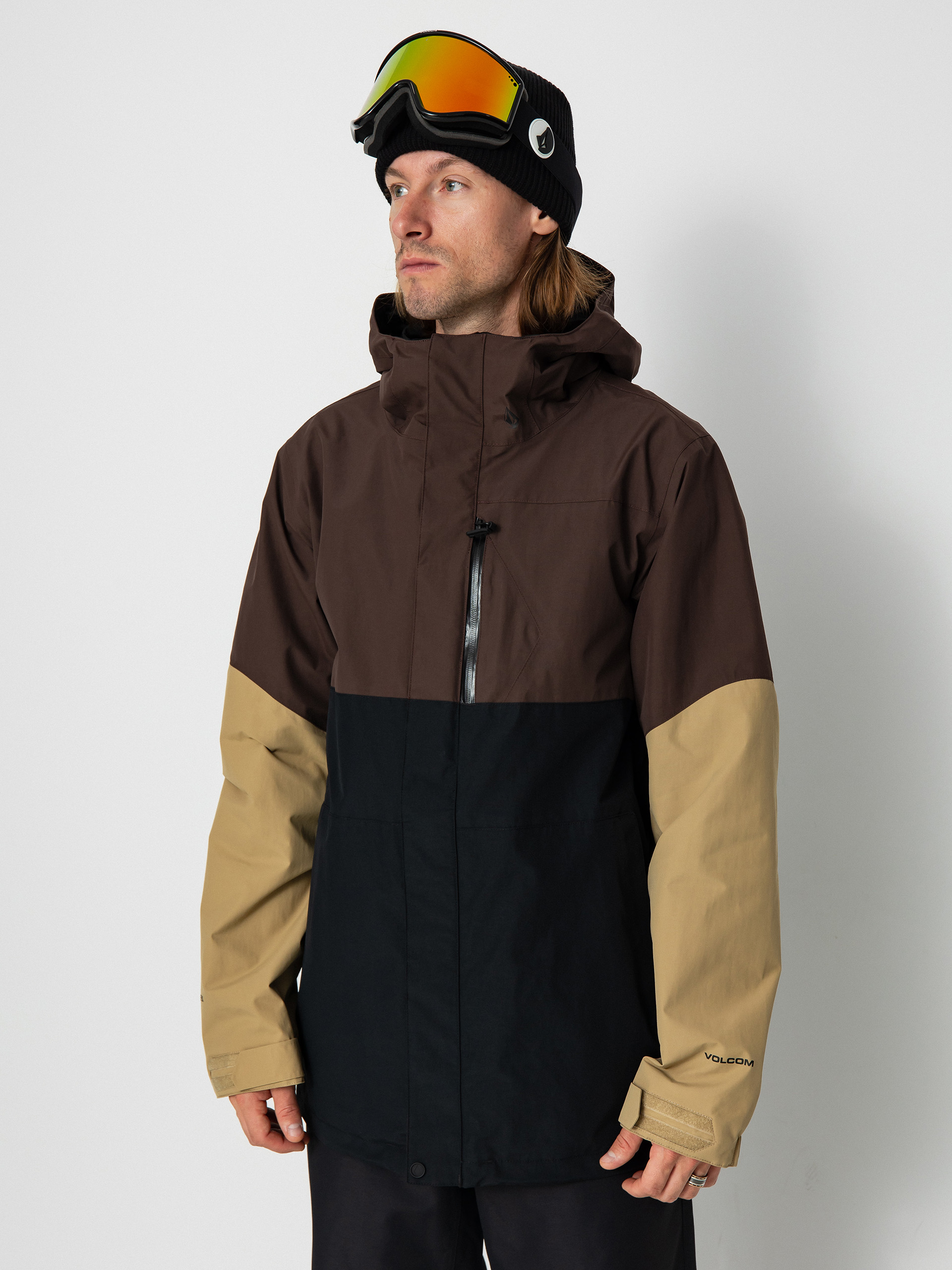 Pentru bărbați Geacă de snowboard Volcom L Gore Tex (brown)