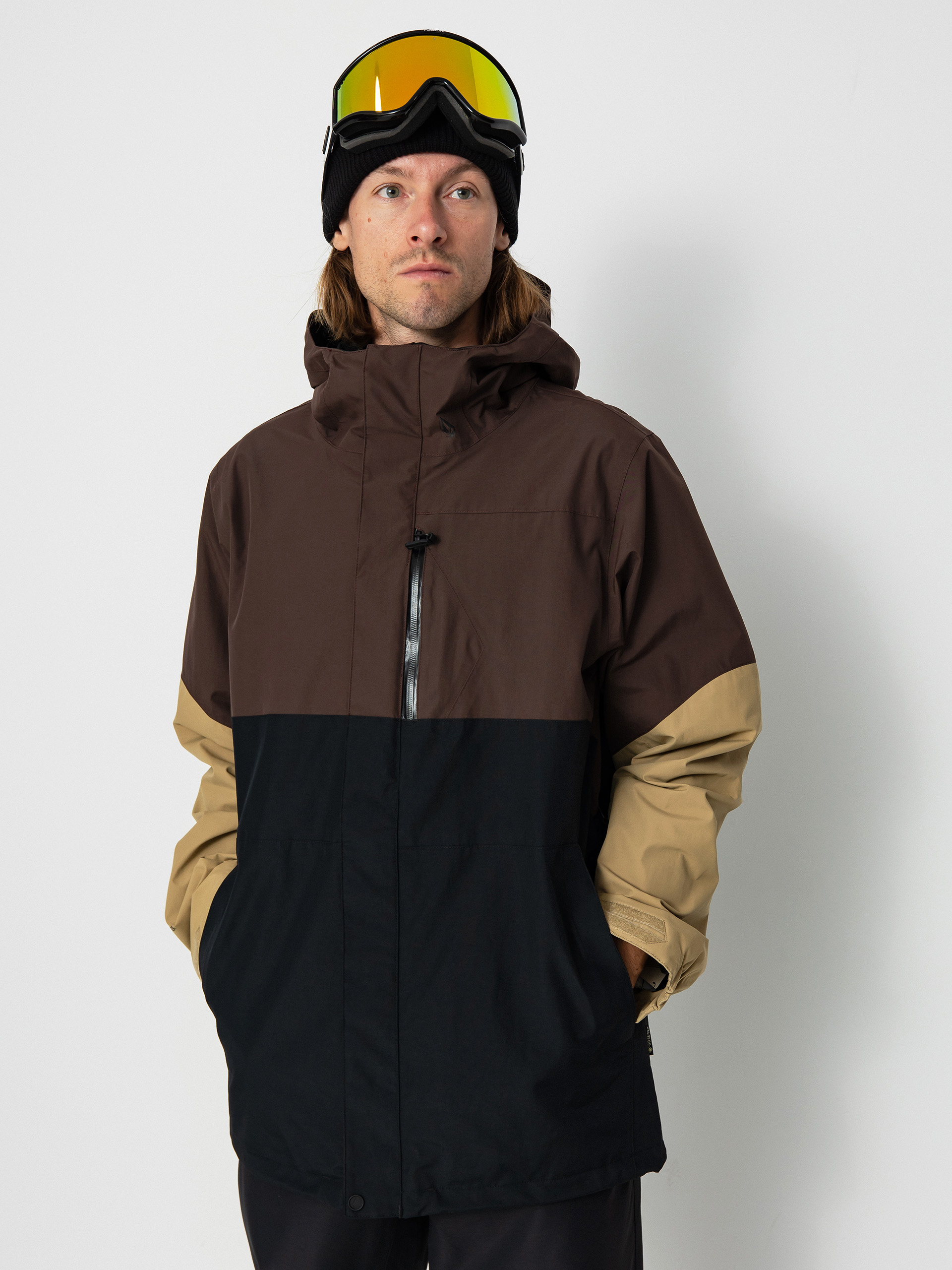 Pentru bărbați Geacă de snowboard Volcom L Gore Tex (brown)
