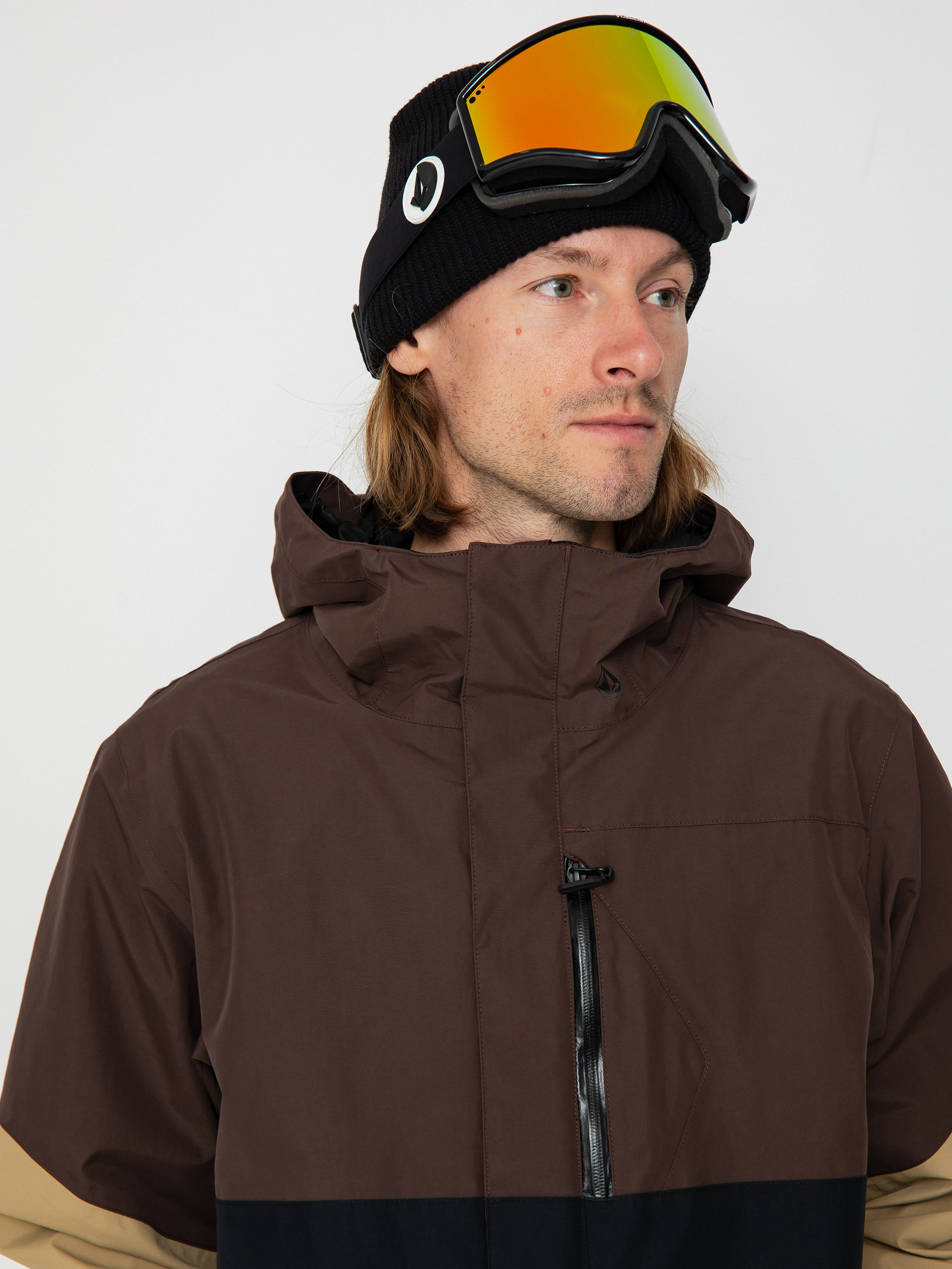Pentru bărbați Geacă de snowboard Volcom L Gore Tex (brown)