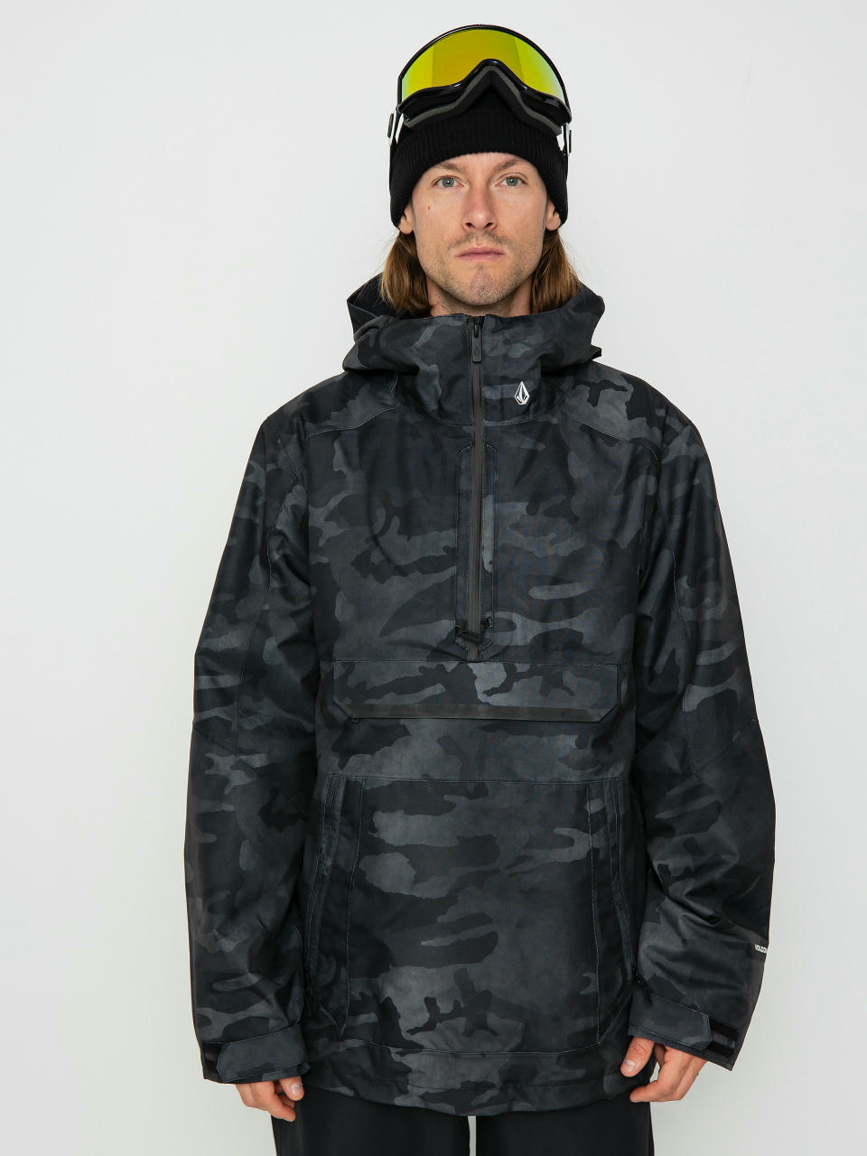 Pentru bărbați Geacă de snowboard Volcom Brighton Pullover (black camo)