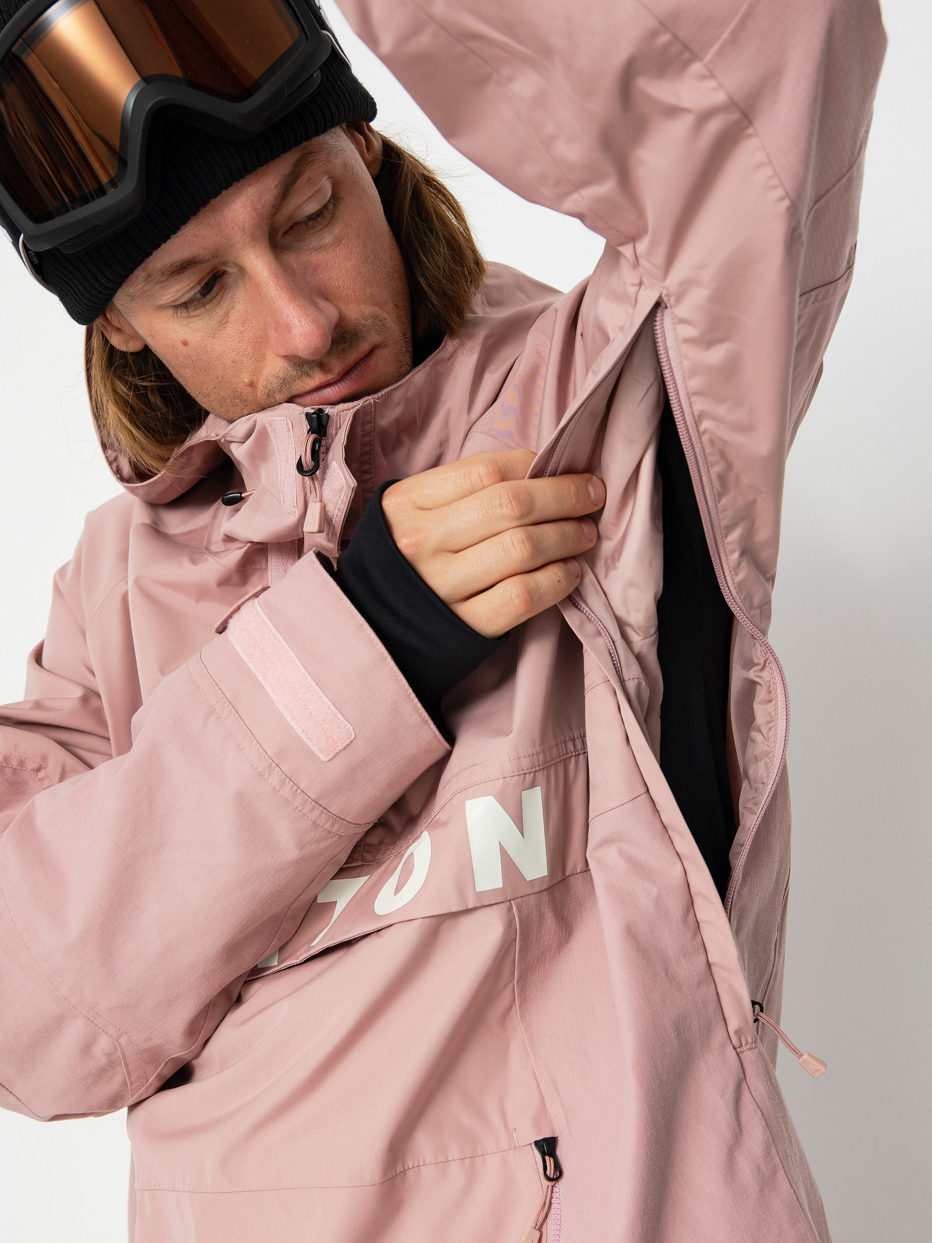 Pentru bărbați Geacă de snowboard Burton Frostner 2L Anorak (powder blush)