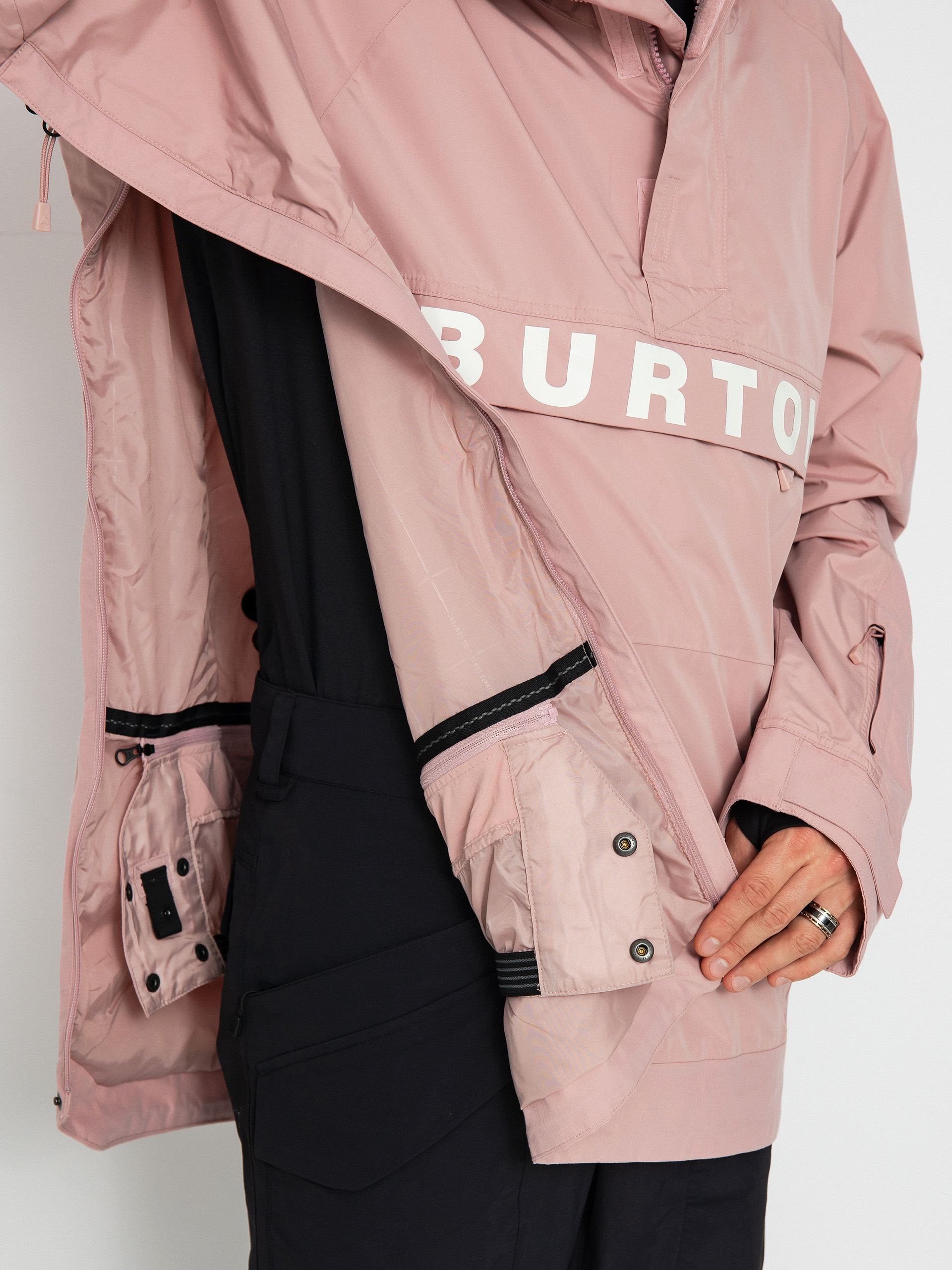 Pentru bărbați Geacă de snowboard Burton Frostner 2L Anorak (powder blush)