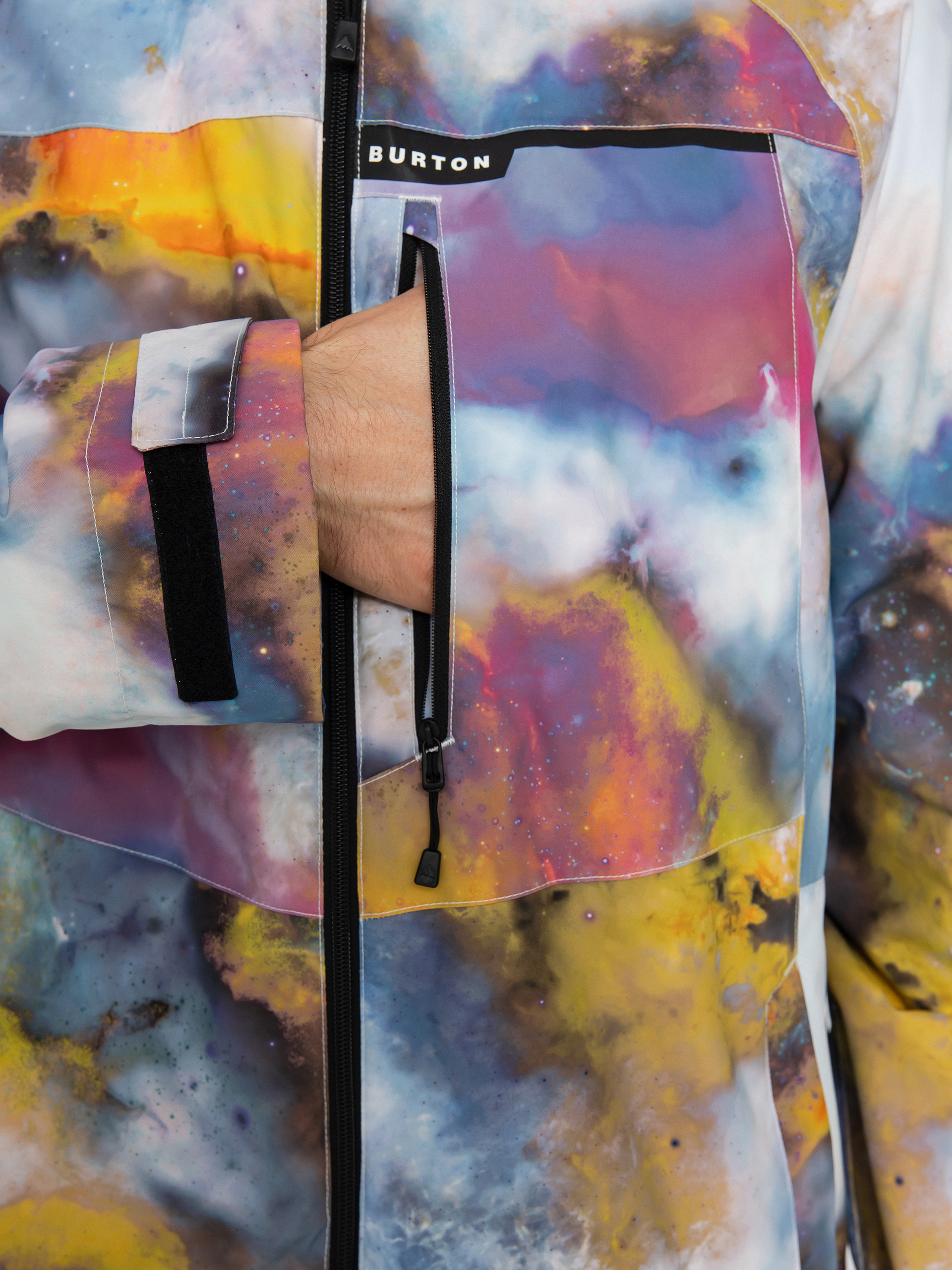 Pentru bărbați Geacă de snowboard Burton Lodgepole (stout white voyager)